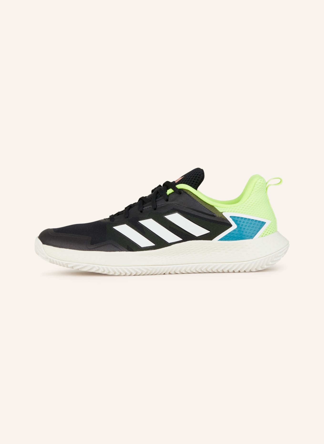 adidas Tennis shoes DEFIANT SPEED CLAY, Color: BLACK/ YELLOW/ TEAL (Image 4)