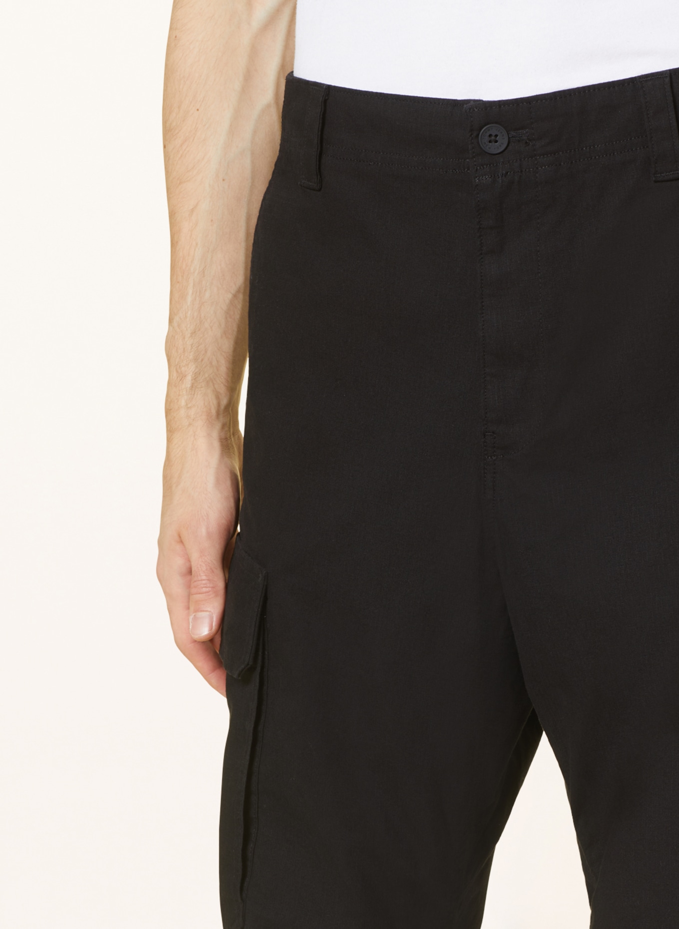 TOMMY JEANS Cargo pants AIDEN baggy fit, Color: BLACK (Image 6)