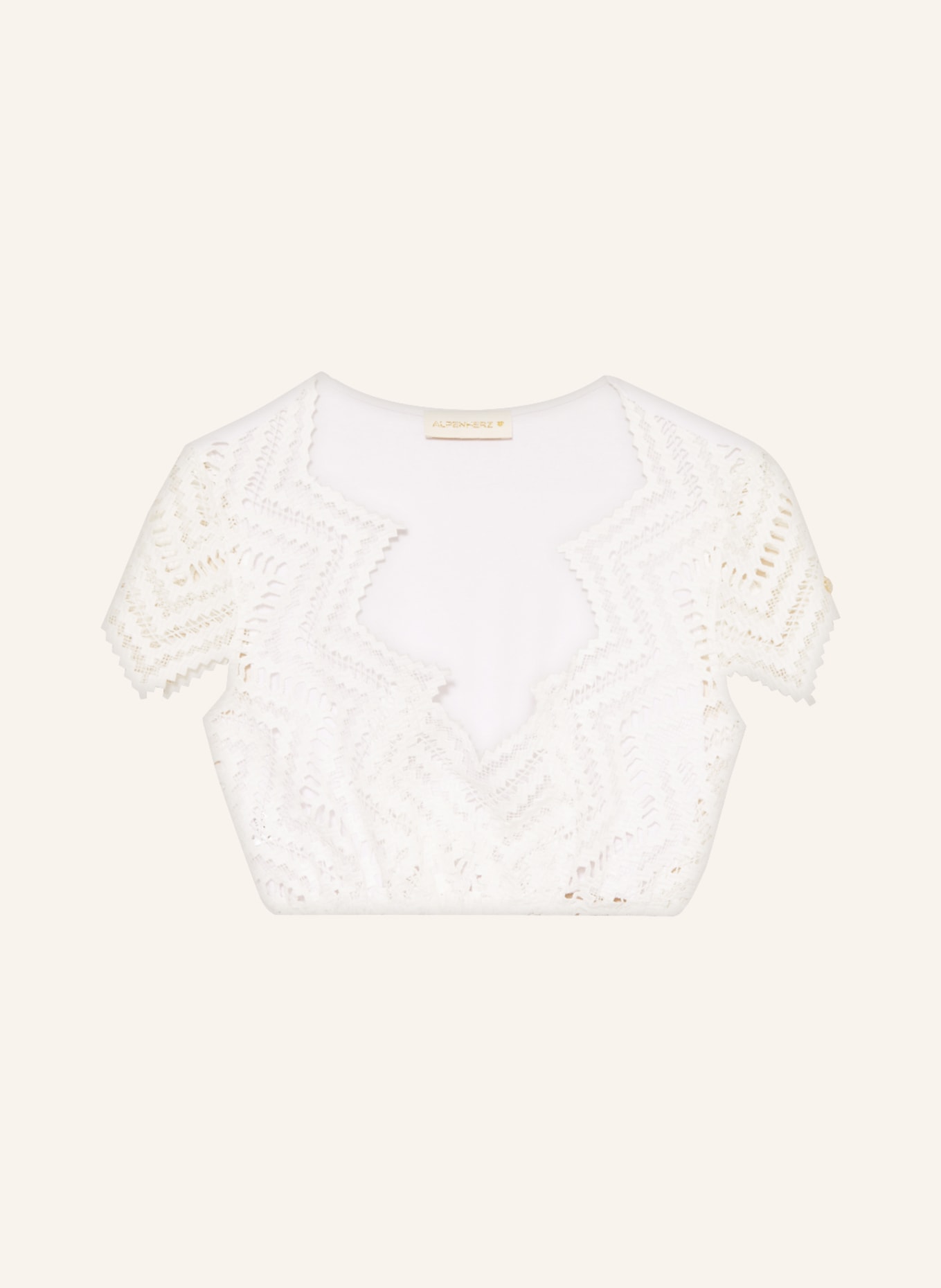 AlpenHERZ Dirndl blouse LUCY, Color: WHITE (Image 1)
