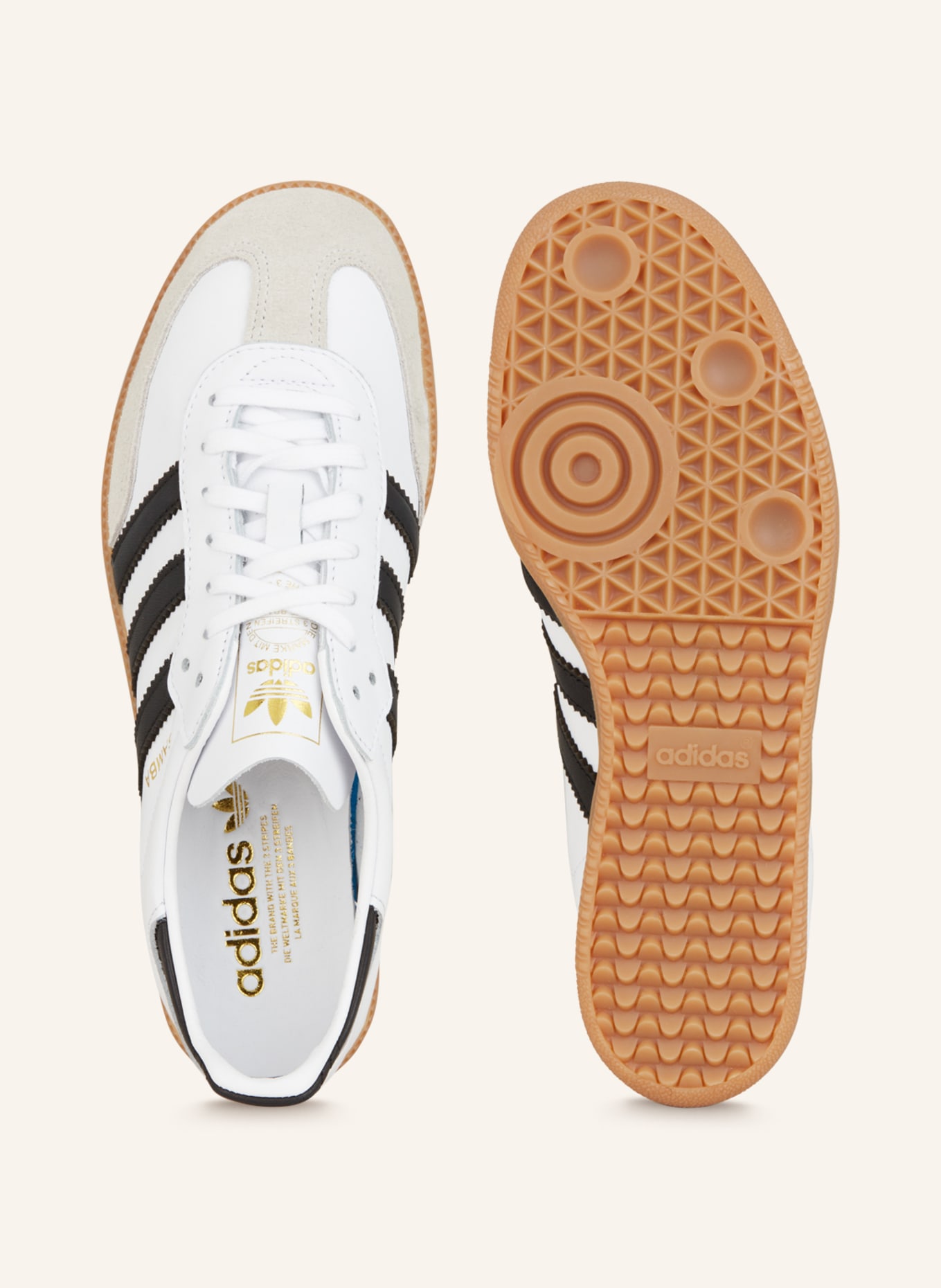 adidas Originals Sneaker SAMBA, Farbe: WEISS/ SCHWARZ (Bild 5)