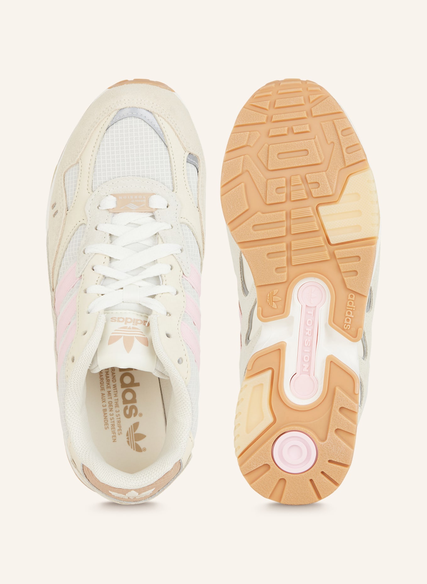 adidas Originals Sneakers TORSION SUPER, Color: WHITE/ LIGHT PINK/ CREAM (Image 5)