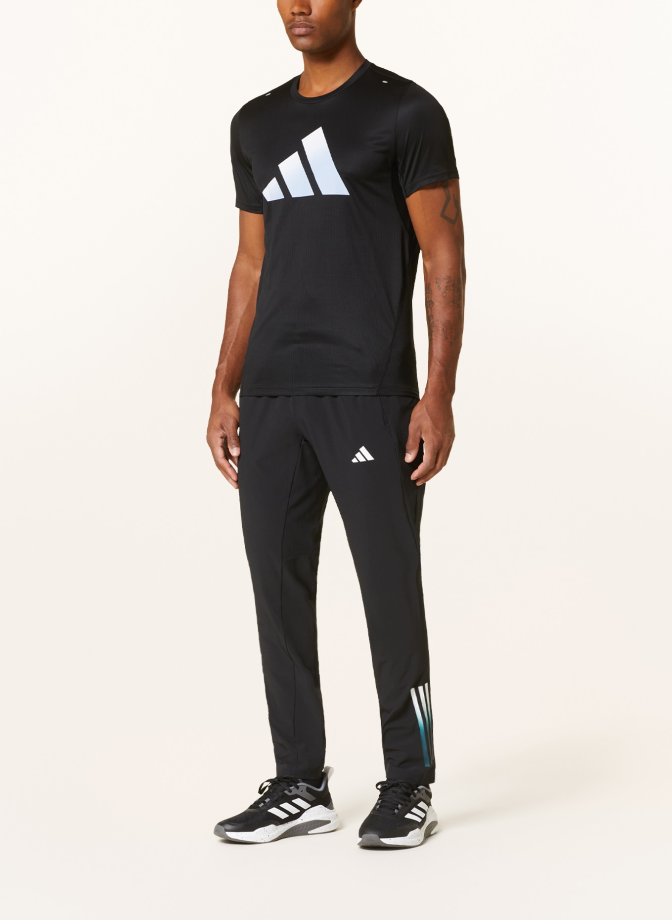 adidas Running pants OWN THE RUN ASTRO, Color: BLACK (Image 2)