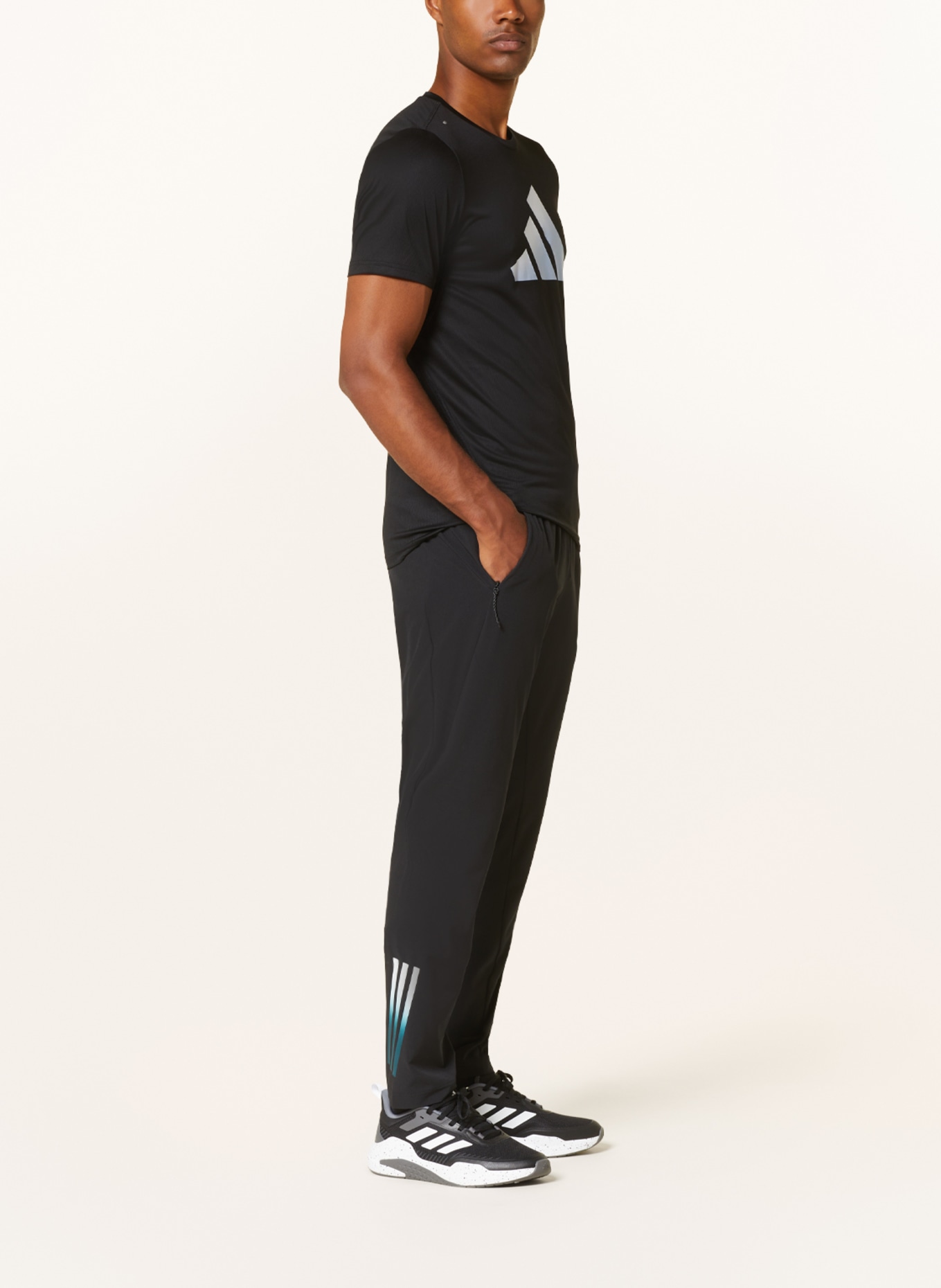 adidas Running pants OWN THE RUN ASTRO, Color: BLACK (Image 4)