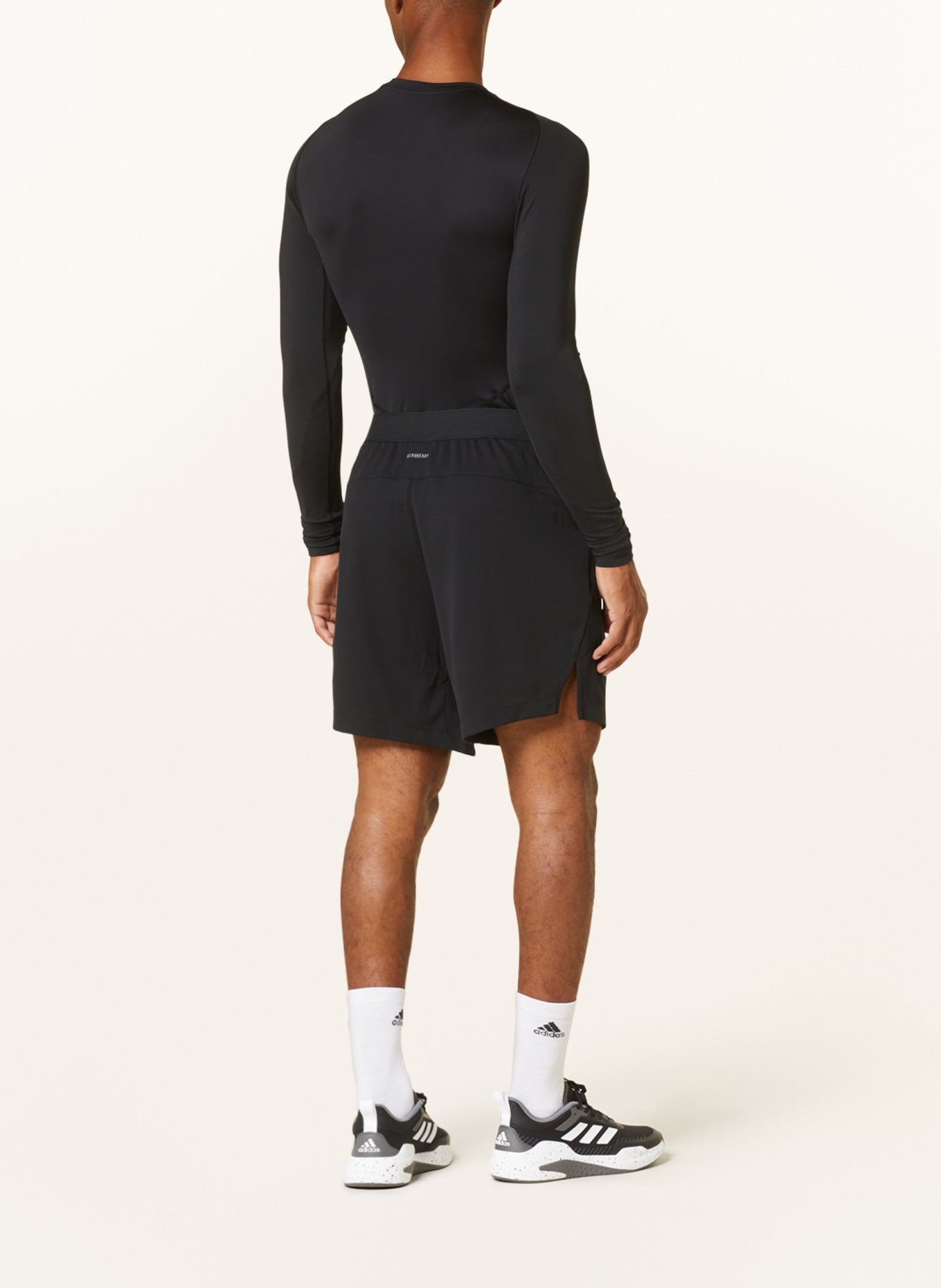adidas Training shorts in mesh, Color: BLACK (Image 3)