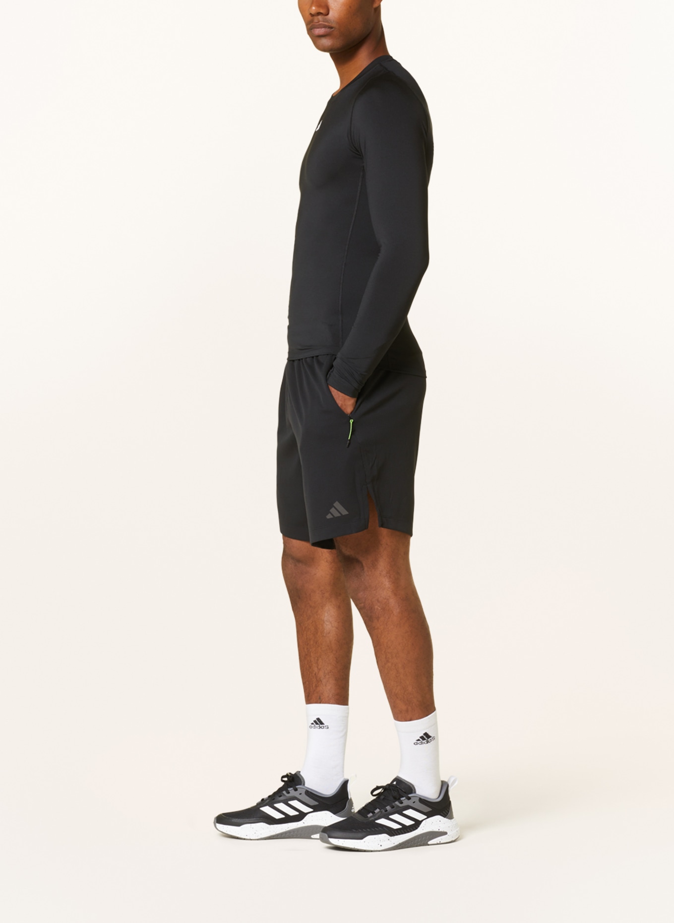 adidas Training shorts in mesh, Color: BLACK (Image 4)