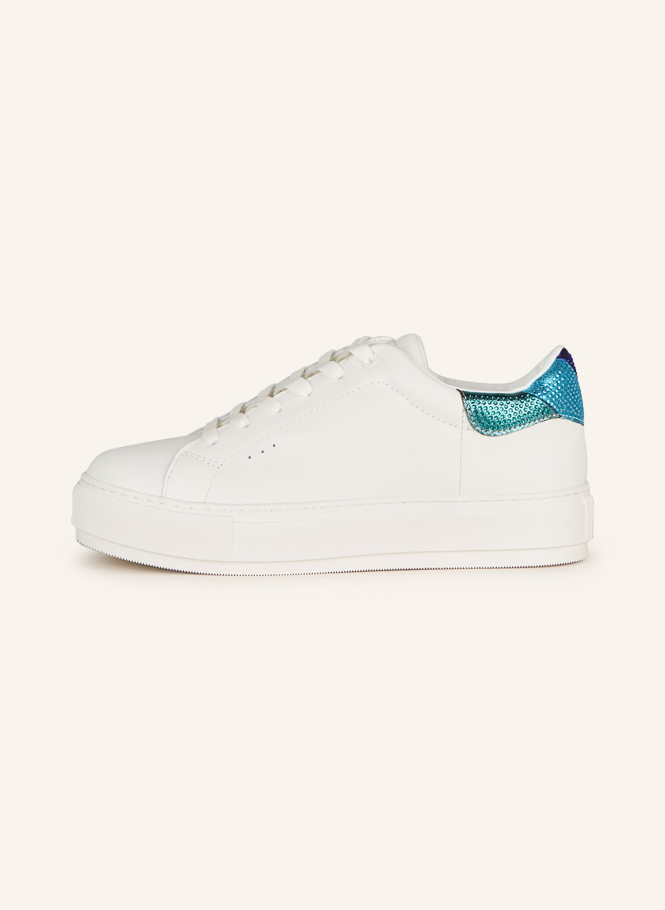 KURT GEIGER Sneakers LANEY EAGLE with decorative gems, Color: WHITE/ PINK (Image 4)