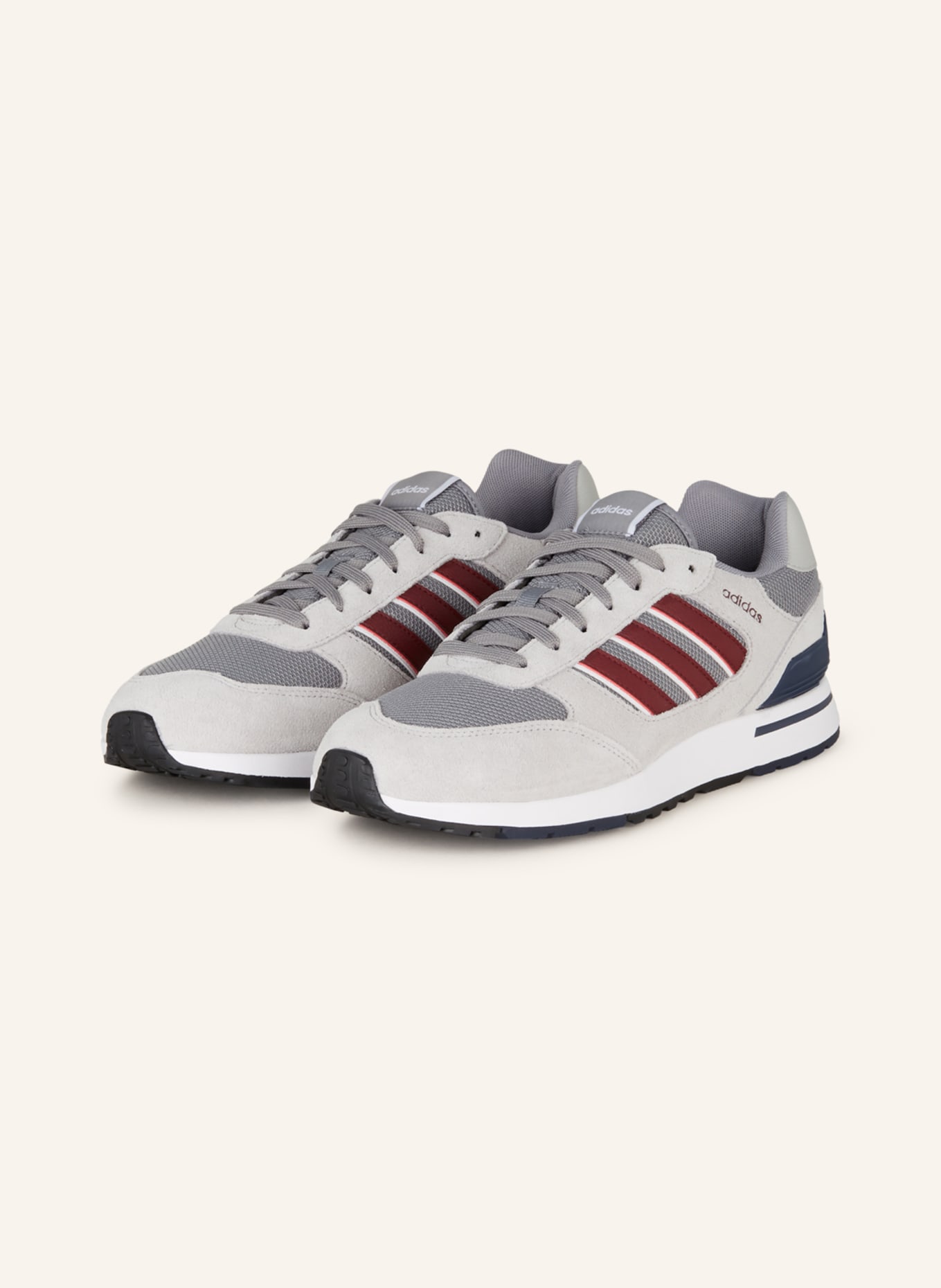 adidas Sneaker RUN 80S, Farbe: HELLGRAU/ GRAU/ DUNKELROT (Bild 1)
