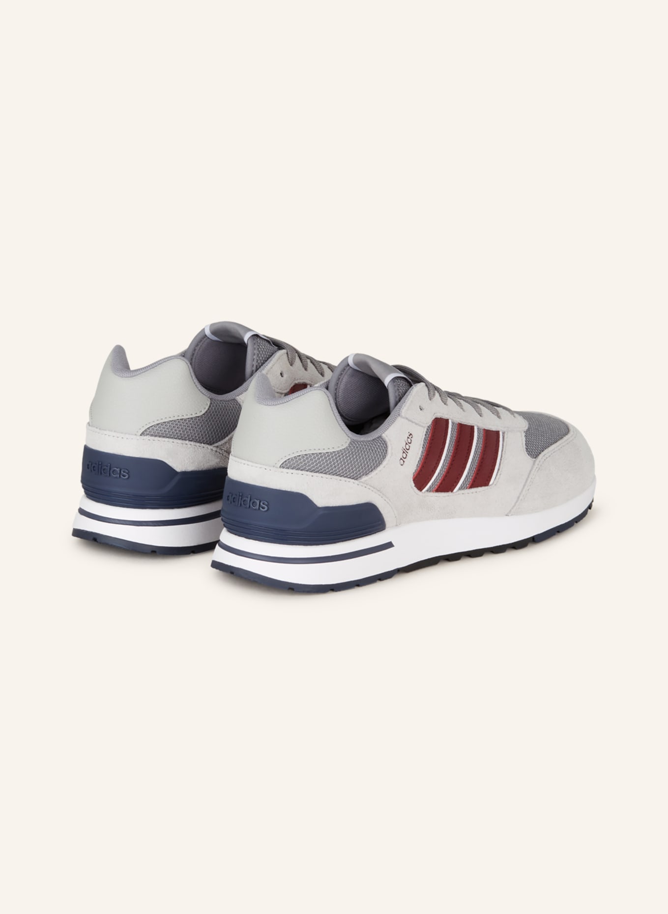 adidas Sneaker RUN 80S, Farbe: HELLGRAU/ GRAU/ DUNKELROT (Bild 2)