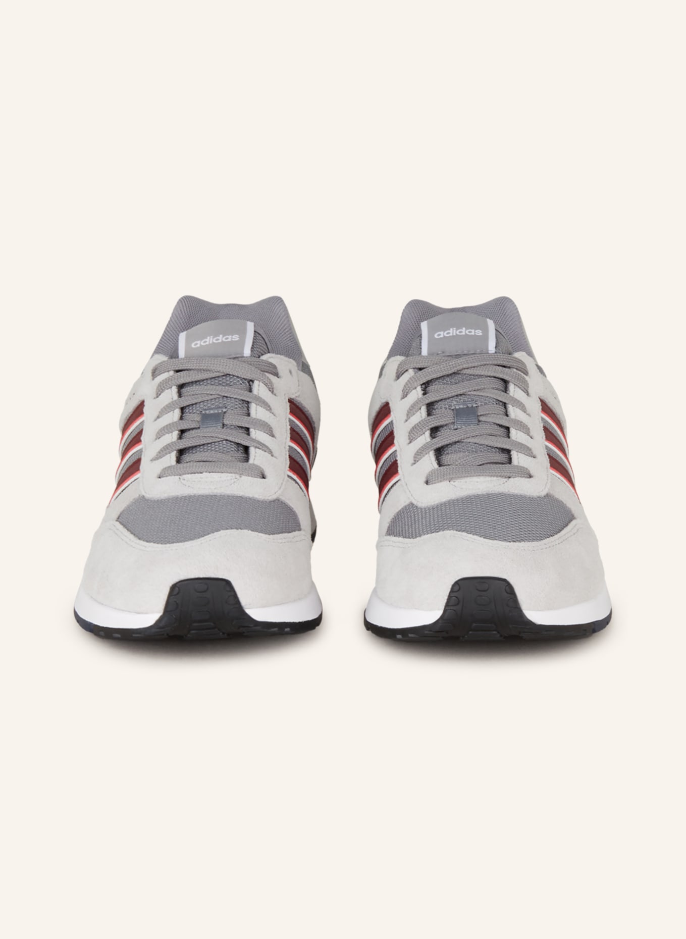 adidas Sneaker RUN 80S, Farbe: HELLGRAU/ GRAU/ DUNKELROT (Bild 3)