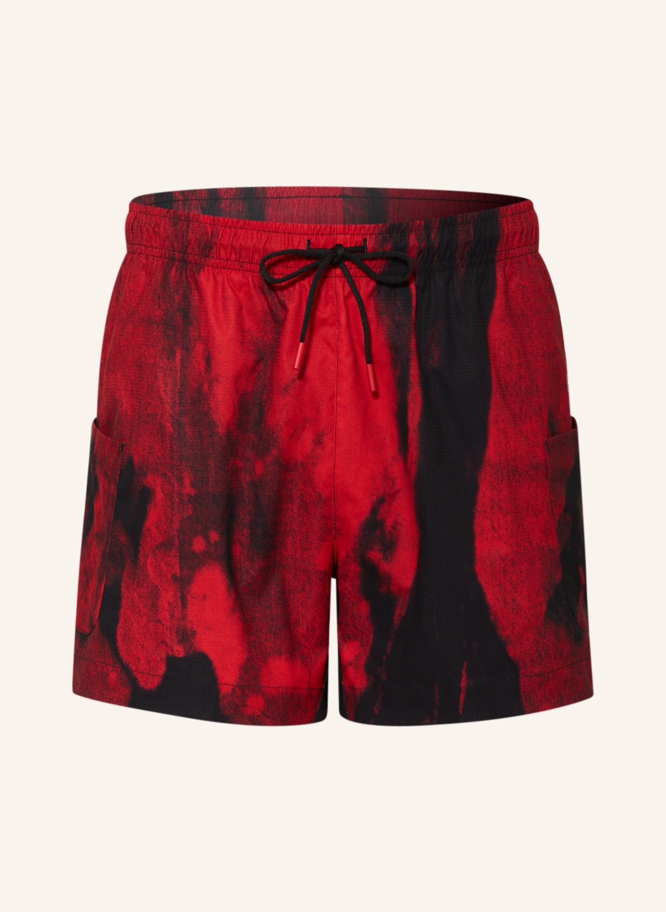 HUGO Swim shorts MYST, Color: RED/ BLACK (Image 1)