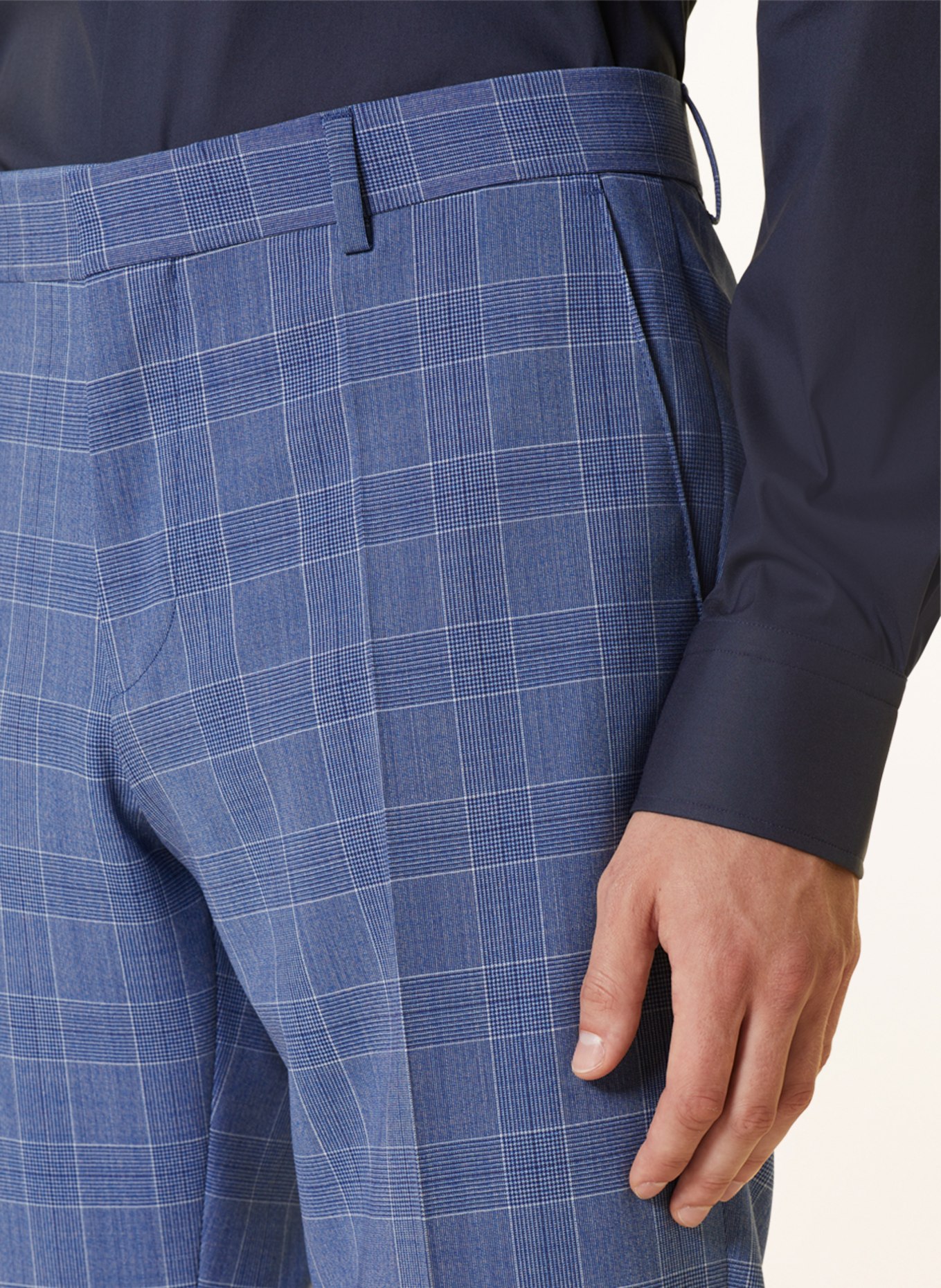 BOSS Spodnie garniturowe GENIUS slim fit, Kolor: 404 DARK BLUE (Obrazek 6)