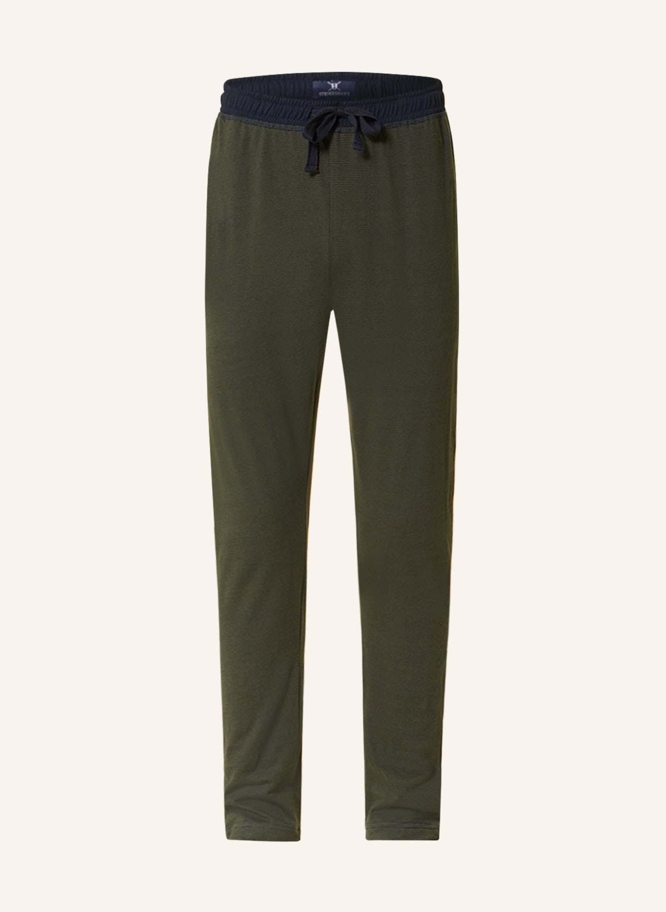 STROKESMAN'S Pajama pants, Color: DARK GREEN/ DARK BLUE (Image 1)