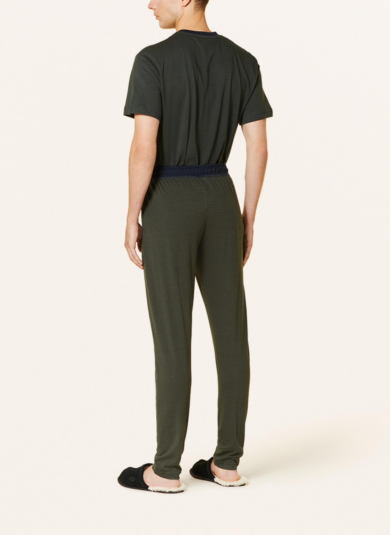 STROKESMAN'S Spodnie od piżamy, Kolor: CIEMNOZIELONY/ GRANATOWY (Obrazek 3)
