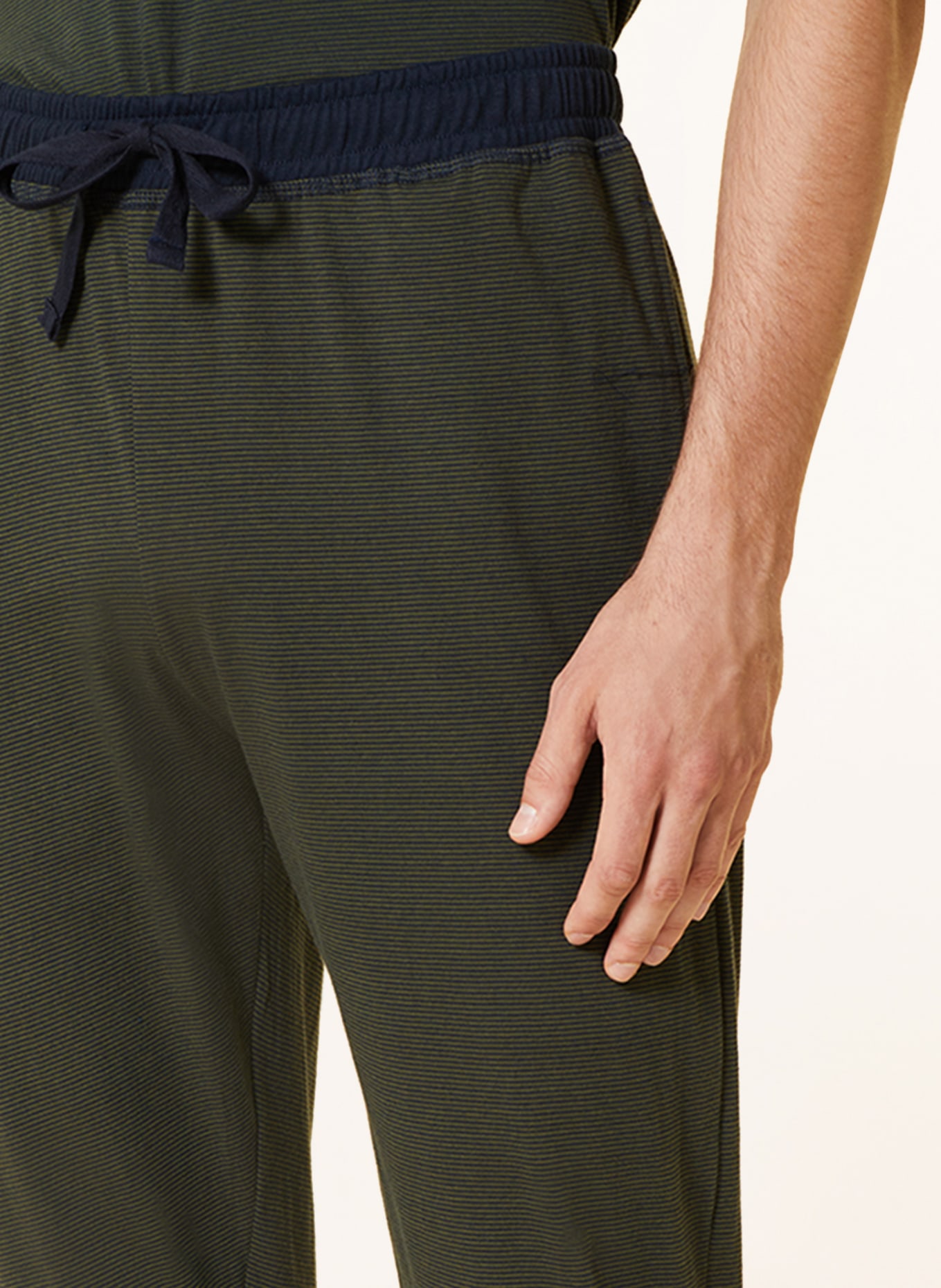 STROKESMAN'S Pajama pants, Color: DARK GREEN/ DARK BLUE (Image 5)
