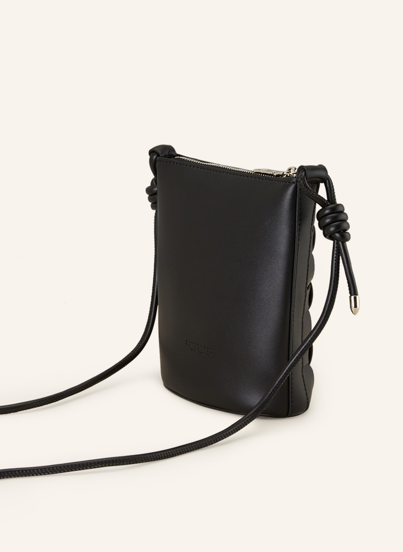 SEIDENFELT Umhängetasche MALILLA: SCHWARZ
