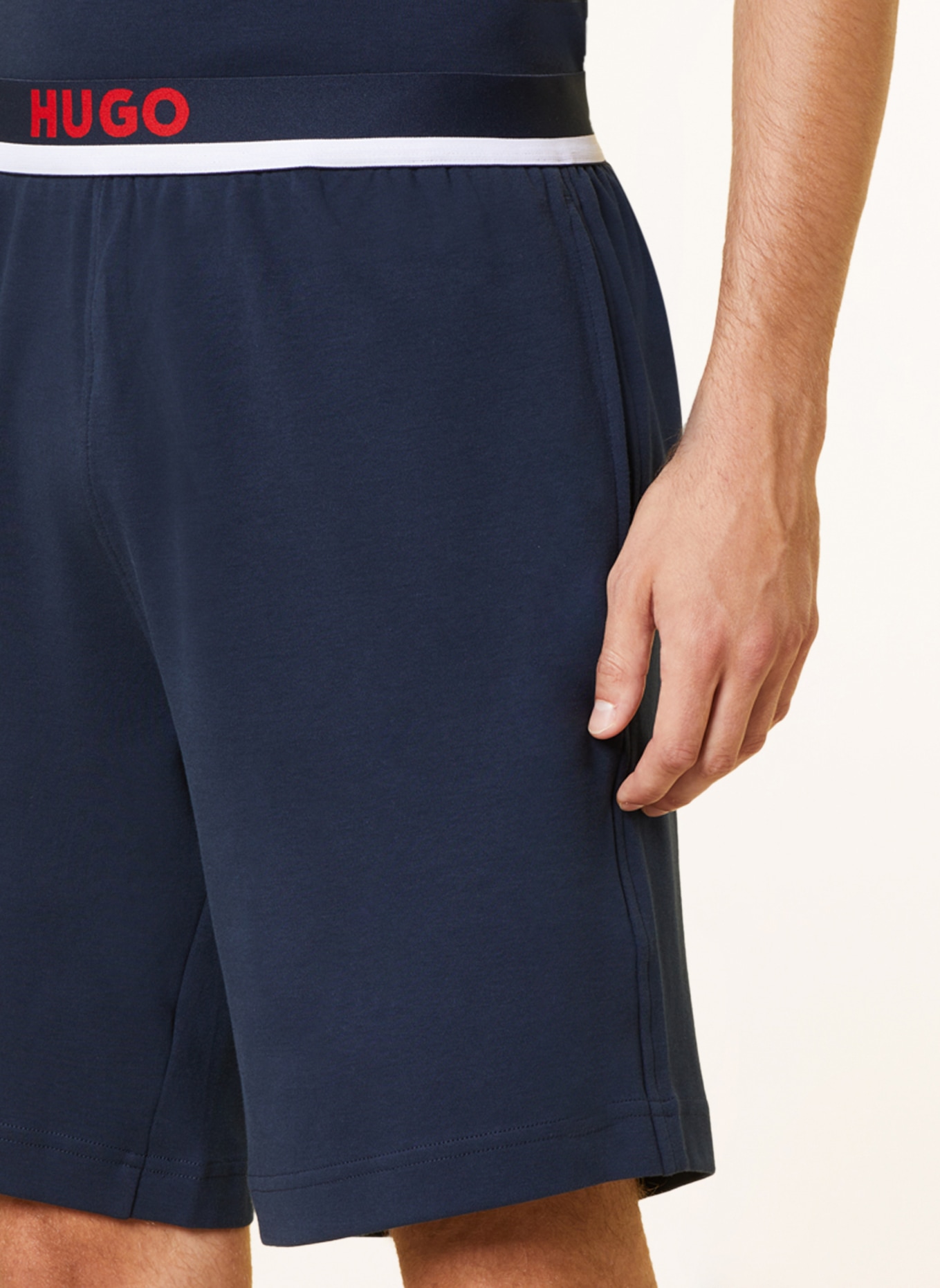 Lounge-Shorts in HUGO COLORBLOCK dunkelblau