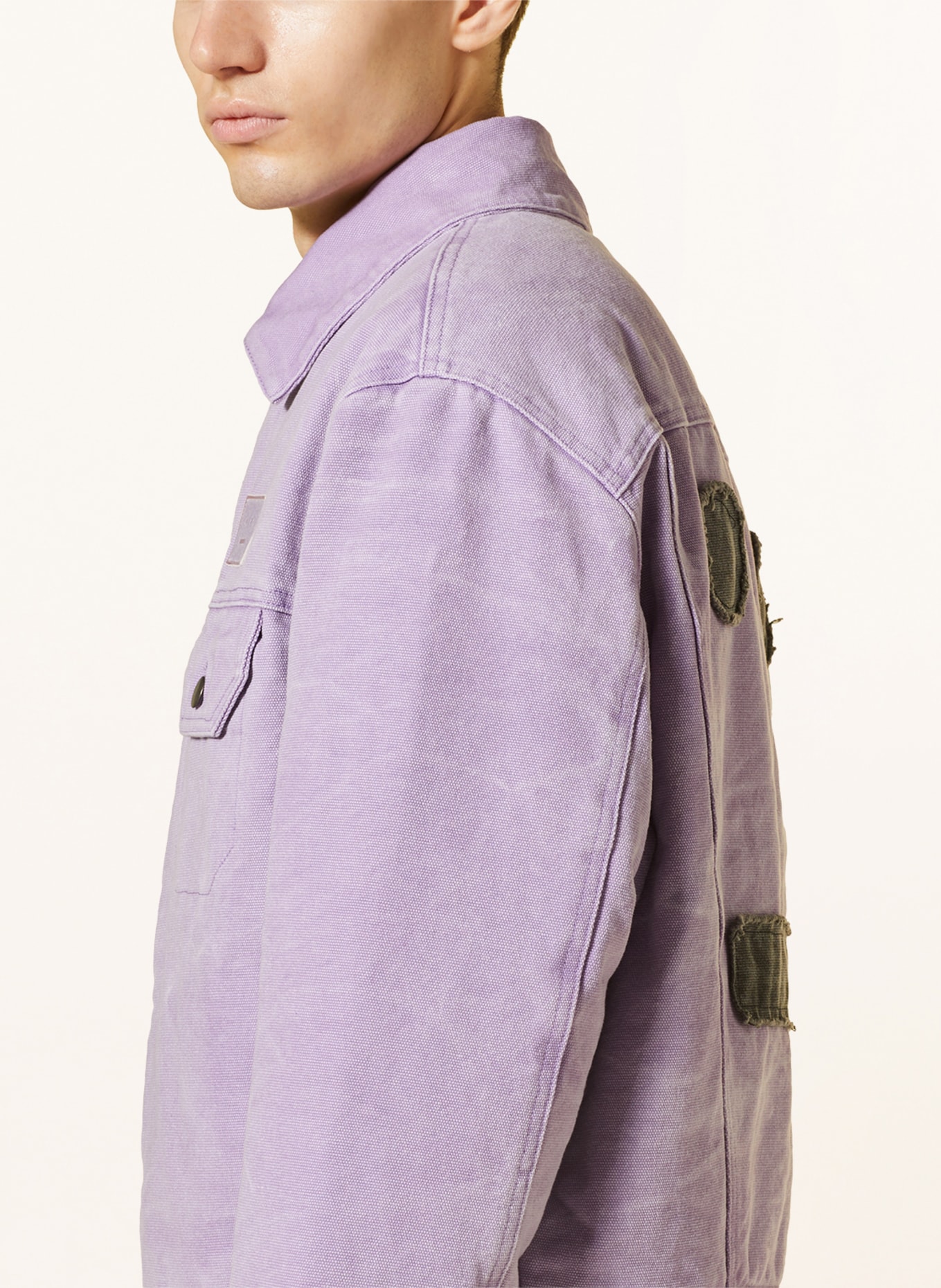 Acne Studios Džínová bunda, Barva: SVĚTLE FIALOVÁ (Obrázek 4)