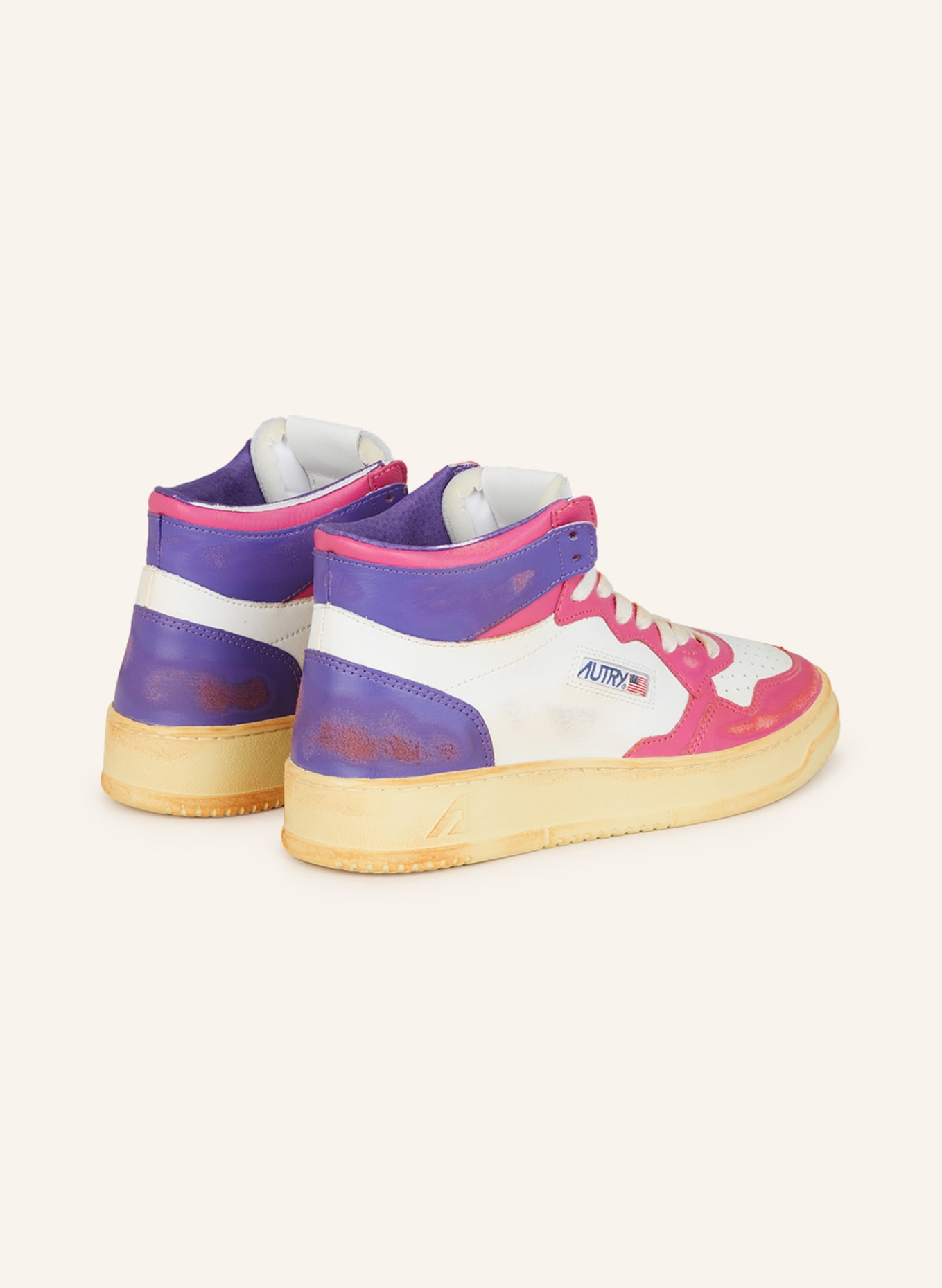 AUTRY Hightop-Sneaker MEDALIST SUPER VINTAGE, Farbe: WEISS/ PINK/ LILA (Bild 2)