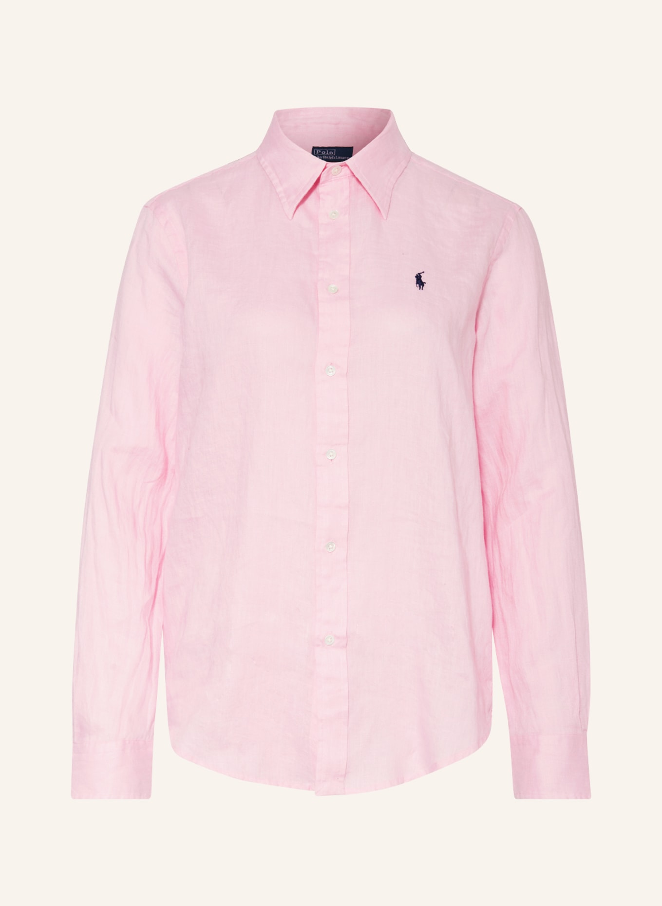 POLO RALPH LAUREN Hemdbluse aus Leinen: HELLROSA