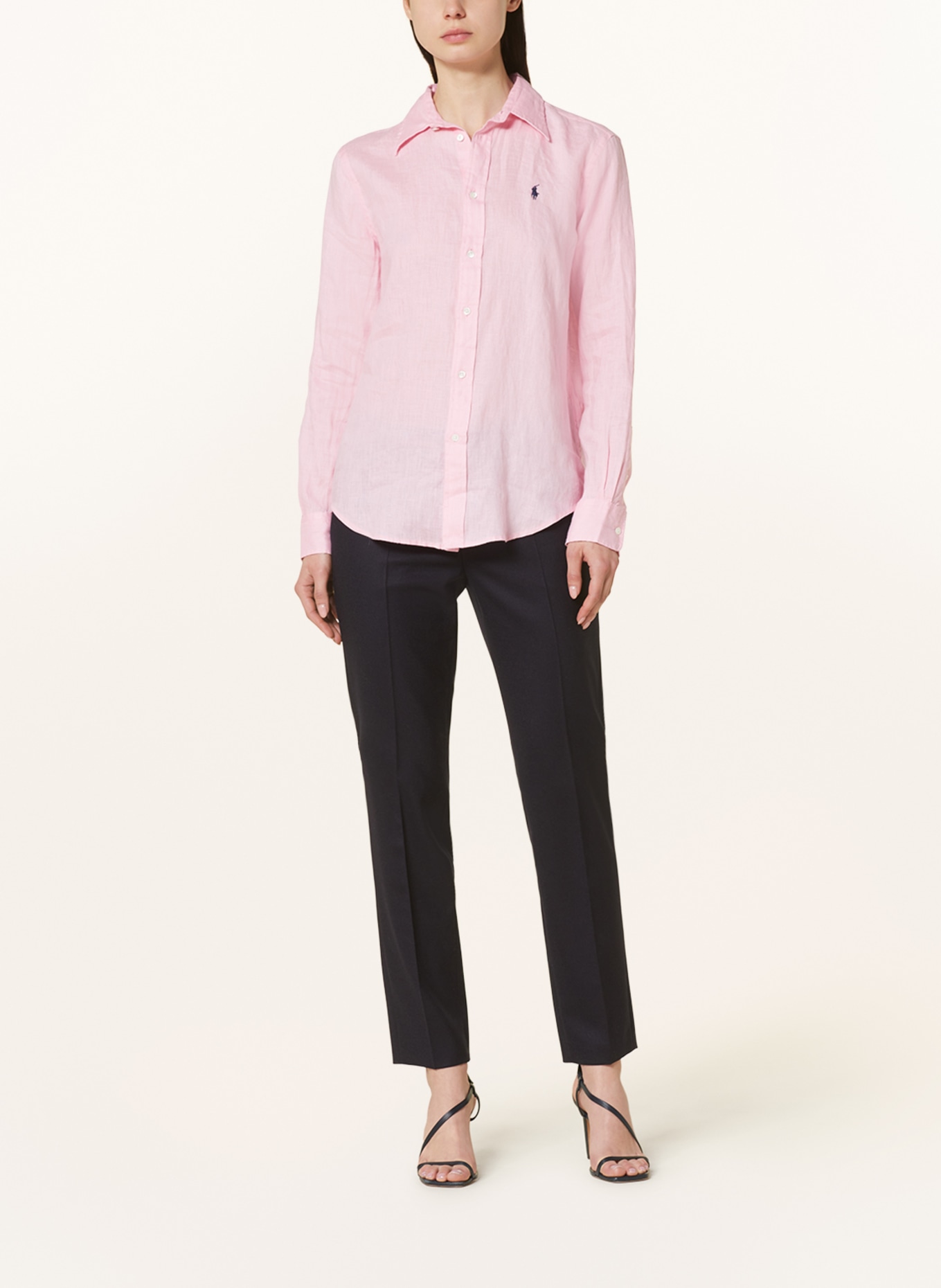 POLO RALPH LAUREN Hemdbluse aus Leinen: HELLROSA