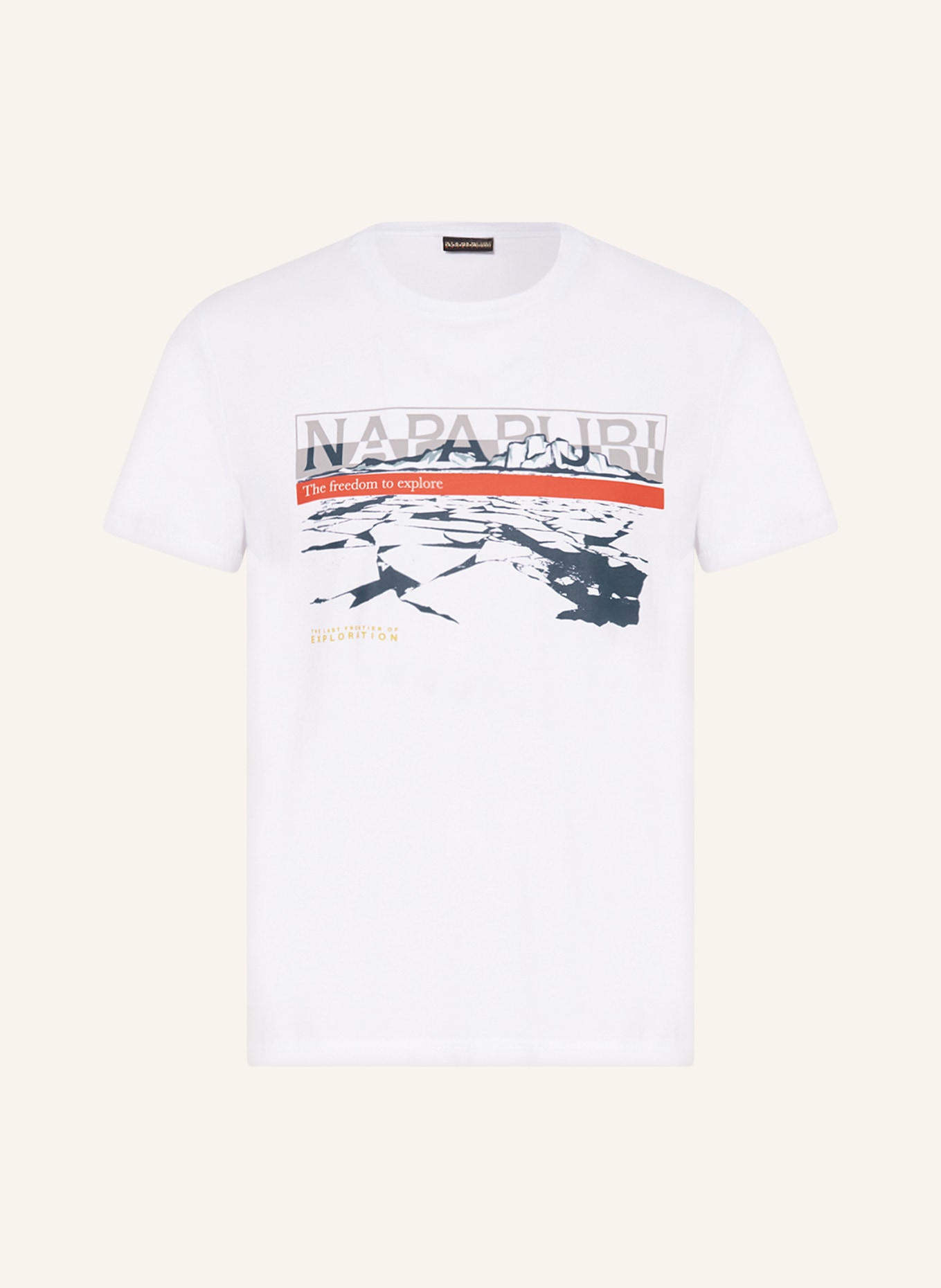 NAPAPIJRI T-Shirt S-FORSTERI, Farbe: WEISS/ DUNKELBLAU/ ROT(Bild null)