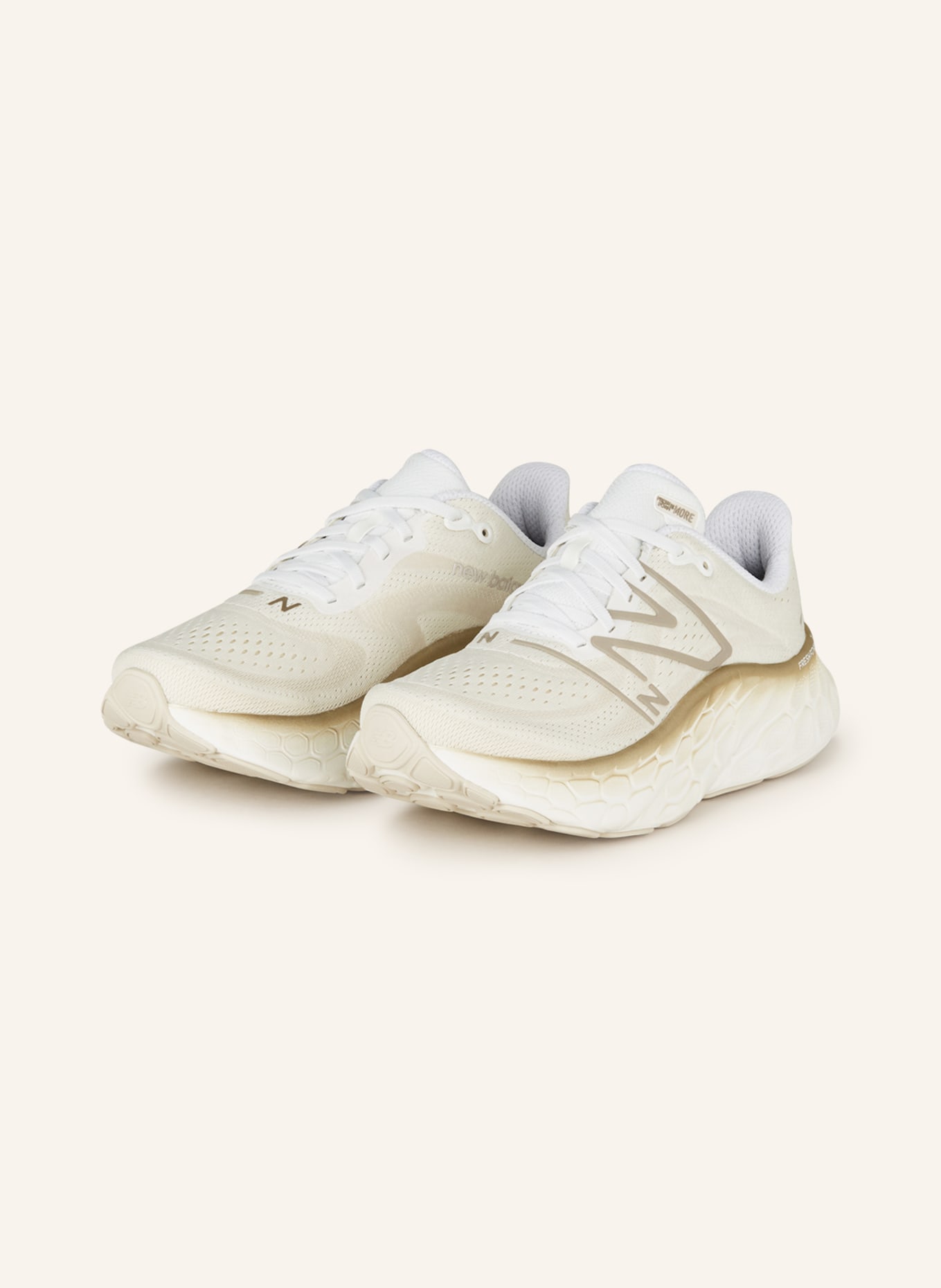 new balance Running Shoes MORE, Color: WHITE/ CREAM (Image 1)