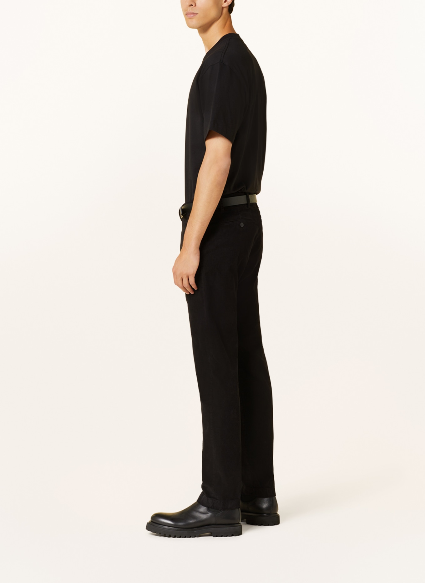 CLOSED Spodnie sztruksowe CLIFTON slim fit, Kolor: CZARNY (Obrazek 4)