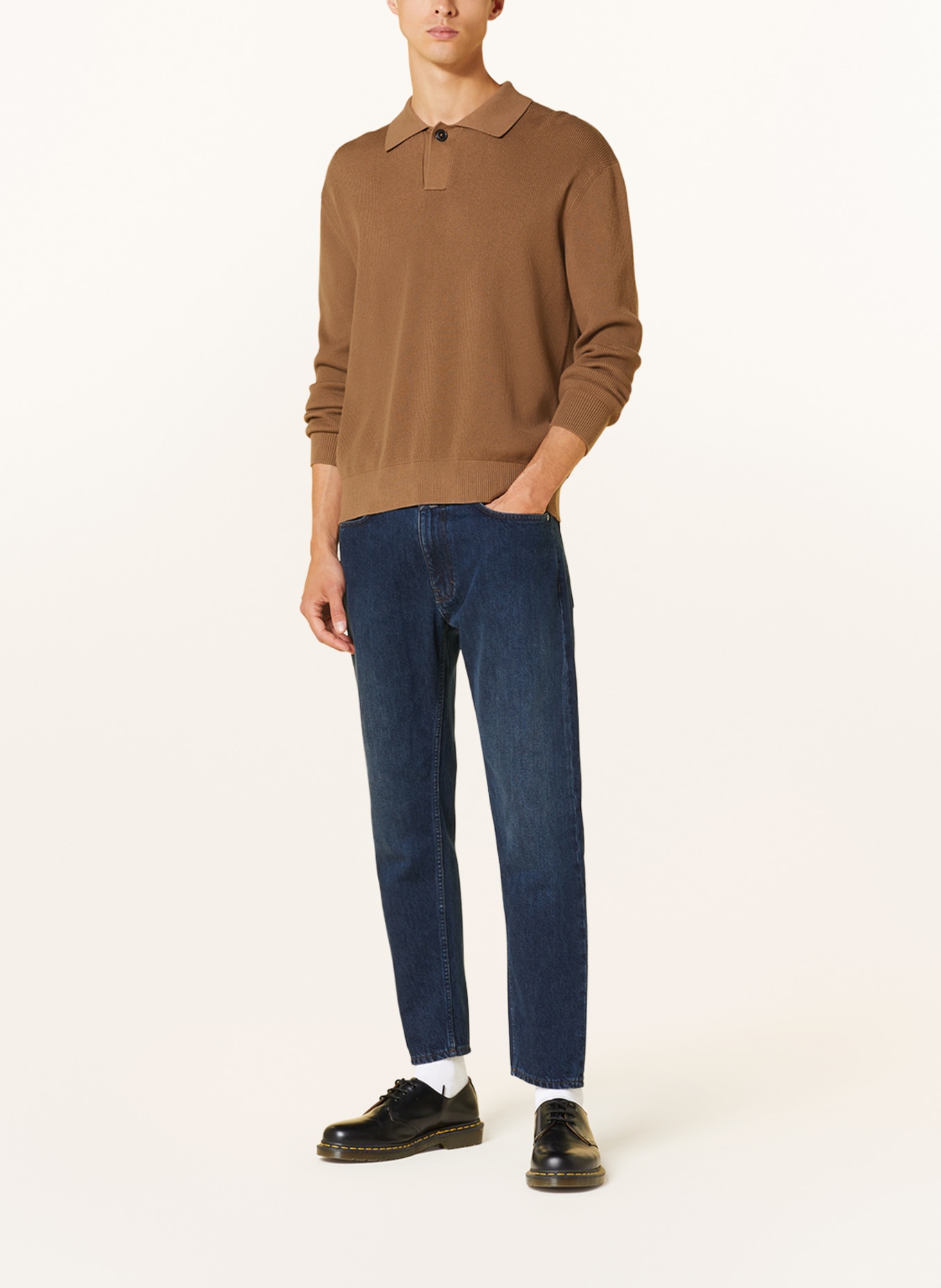 CLOSED Strick-Poloshirt, Farbe: CAMEL (Bild 2)