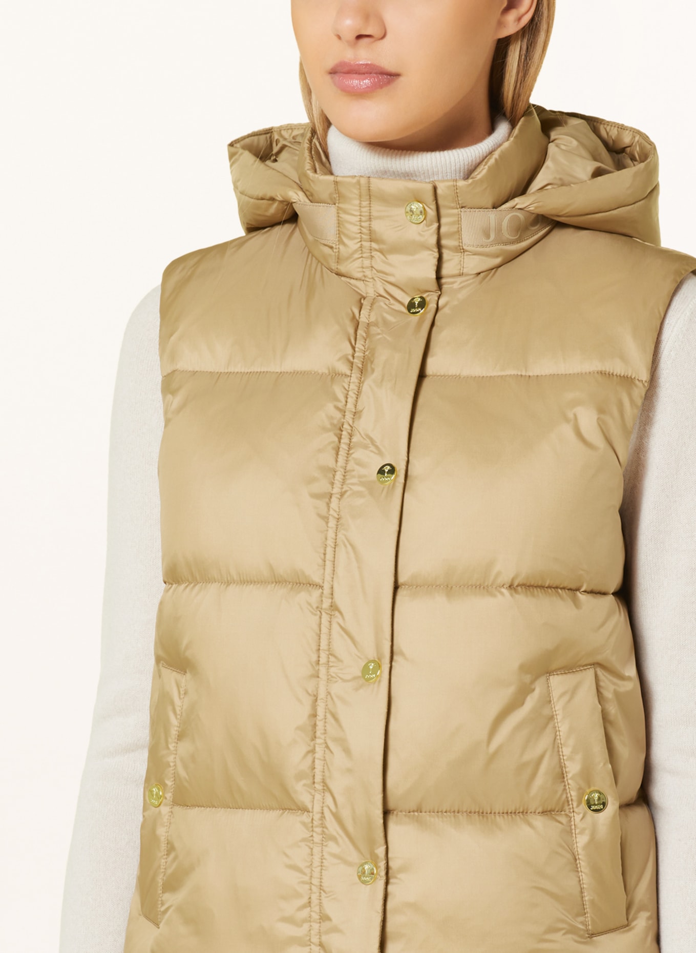 Womens tan quilted vest Clearance
