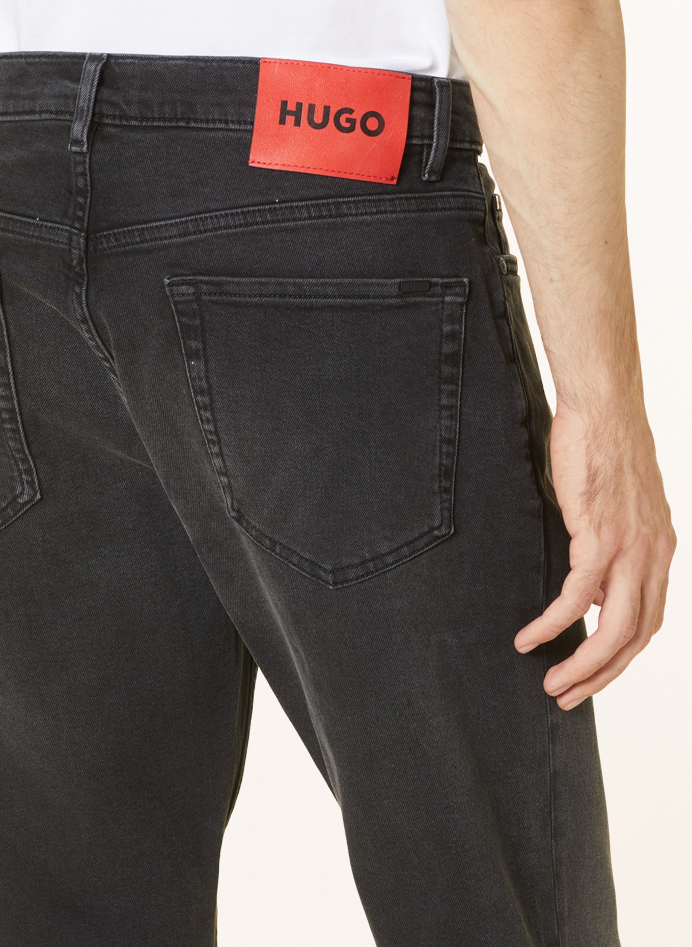 HUGO Jeans HUGO Loose Tapered Fit, Farbe: 010 CHARCOAL (Bild 6)