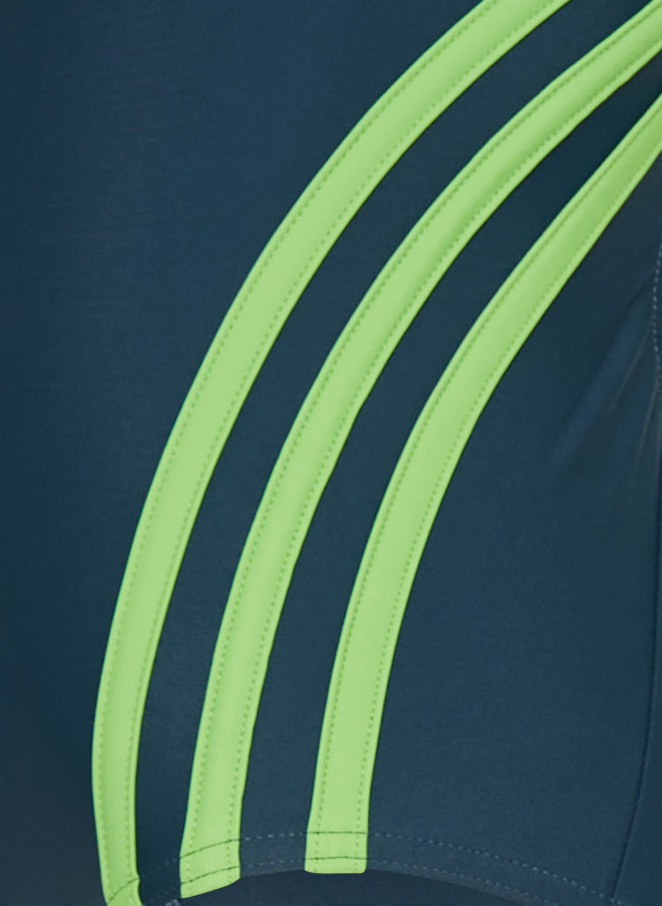 adidas Badeanzug 3-STREIFEN, Farbe: PETROL/ HELLGRÜN (Bild 3)