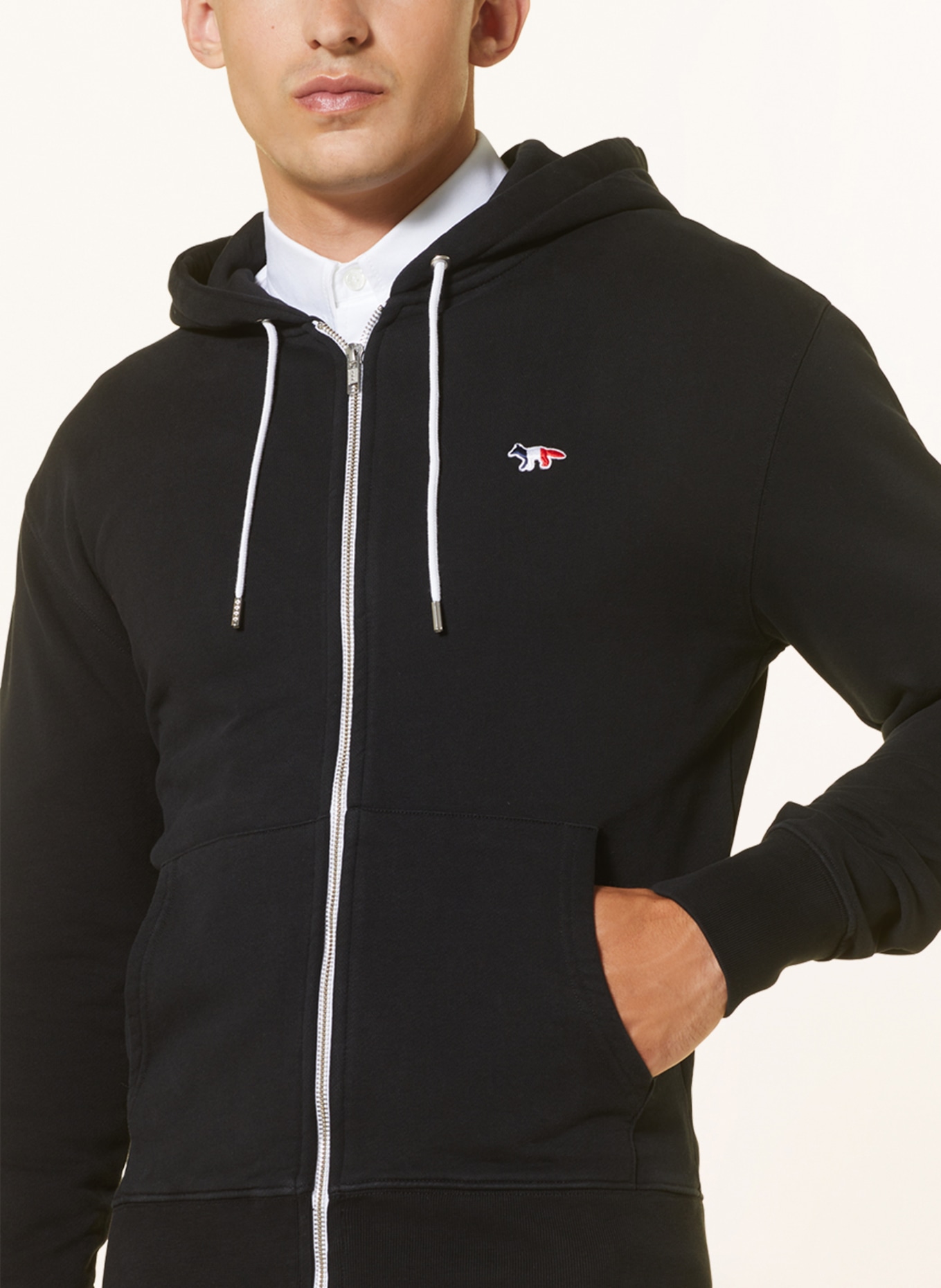 MAISON KITSUNÉ Sweat jacket, Color: BLACK (Image 5)