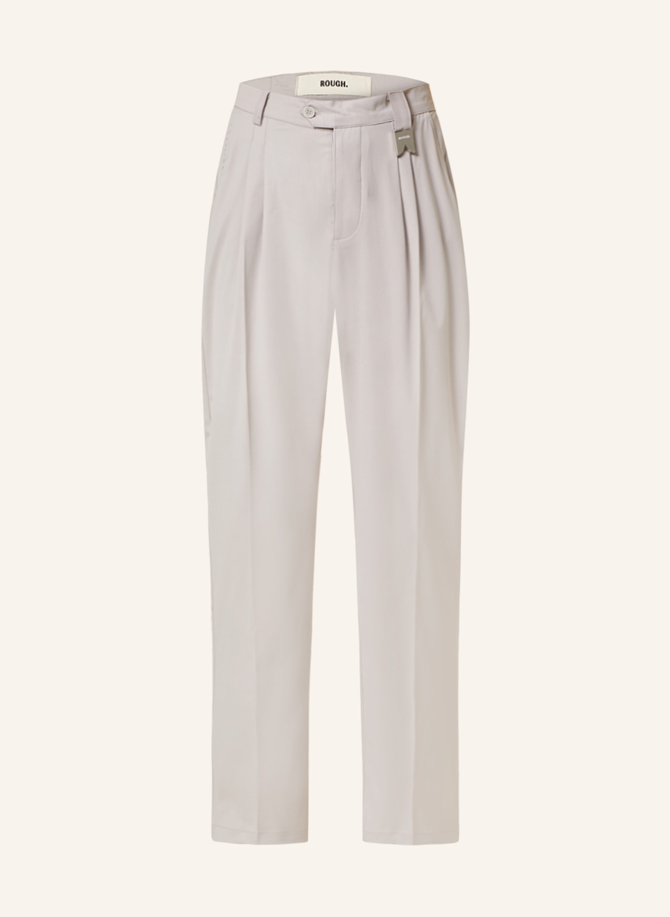 rough. Trousers SERENE regular fit, Color: LIGHT GRAY (Image 1)