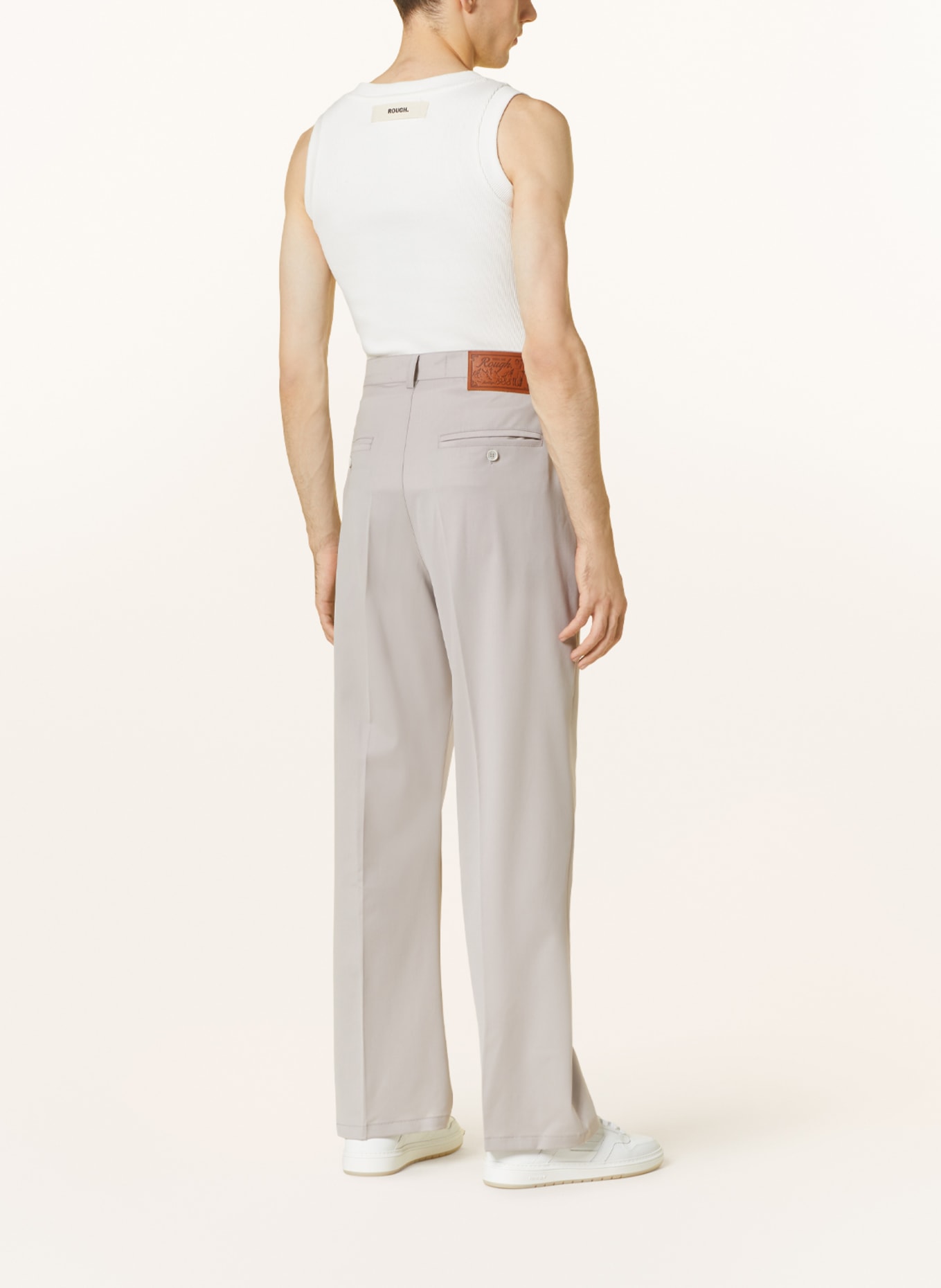 rough. Trousers SERENE regular fit, Color: LIGHT GRAY (Image 3)