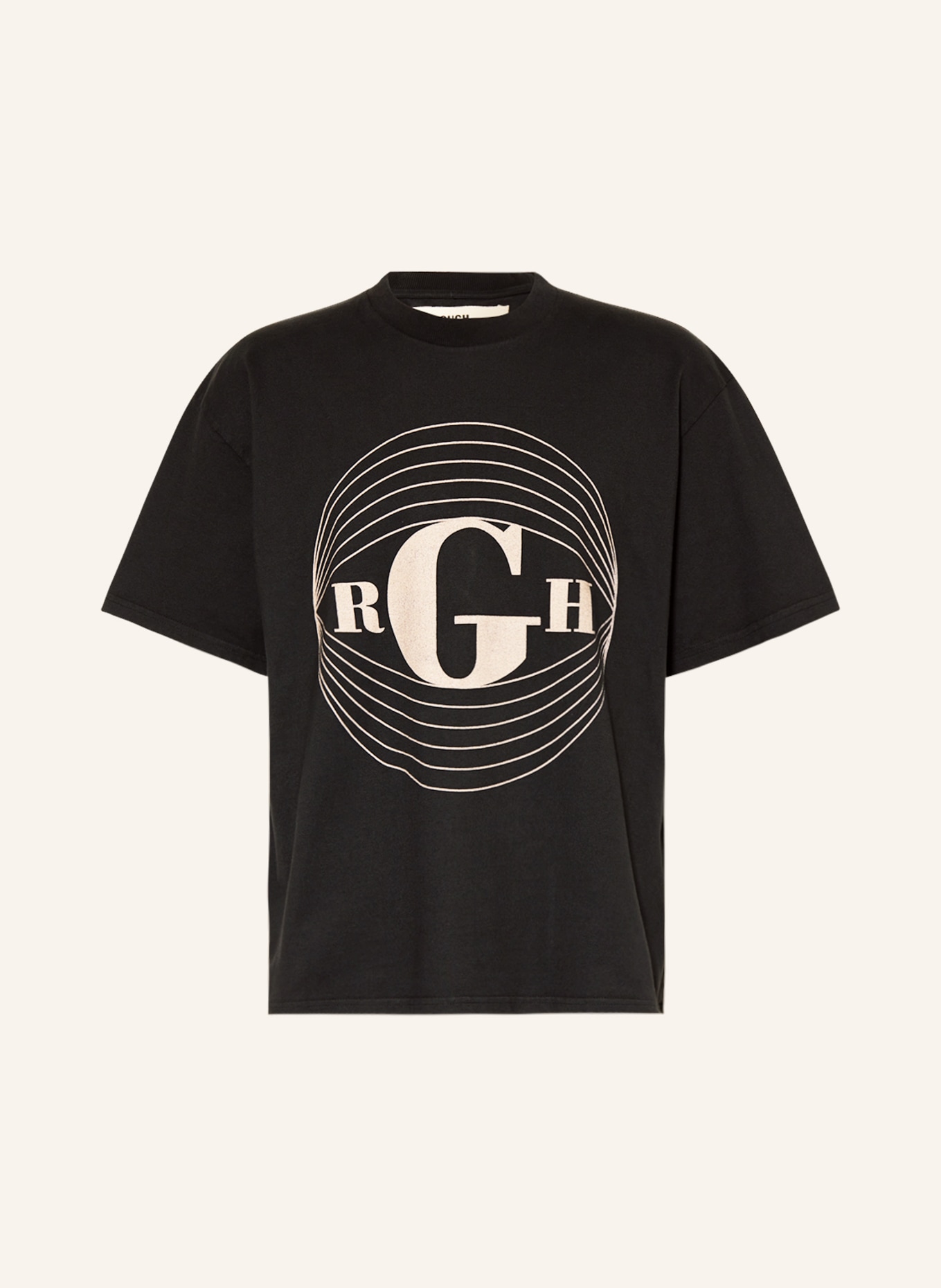 rough. T-shirt, Color: BLACK (Image 1)