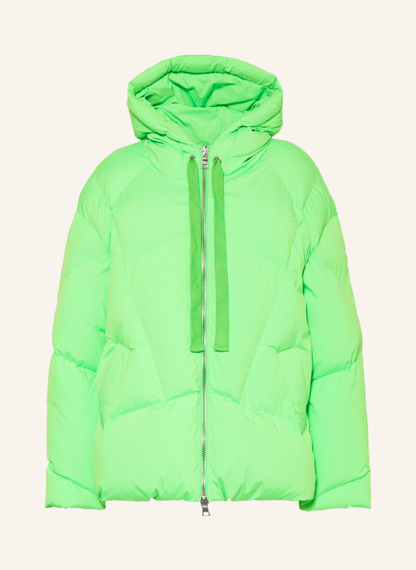 BLONDE No.8 Quilted jacket MIA, Color: NEON GREEN (Image 1)