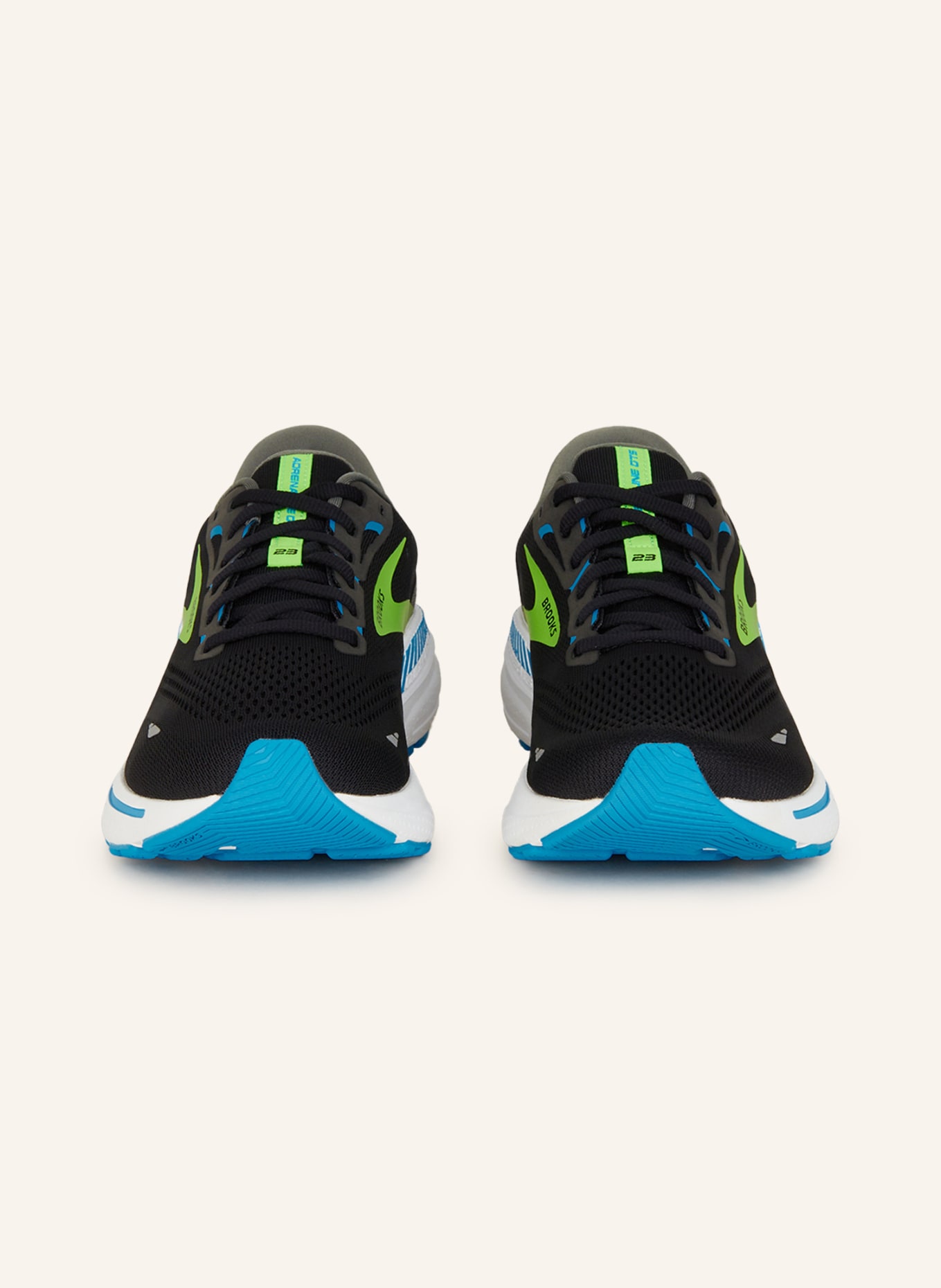 BROOKS Running shoes ADRENALINE GTS 23, Color: BLACK/ LIGHT GREEN/ BLUE (Image 3)