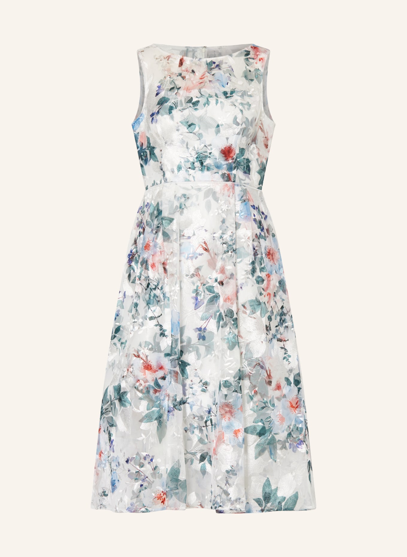 ADRIANNA PAPELL Cocktail dress, Color: WHITE/ MINT/ TEAL (Image 1)