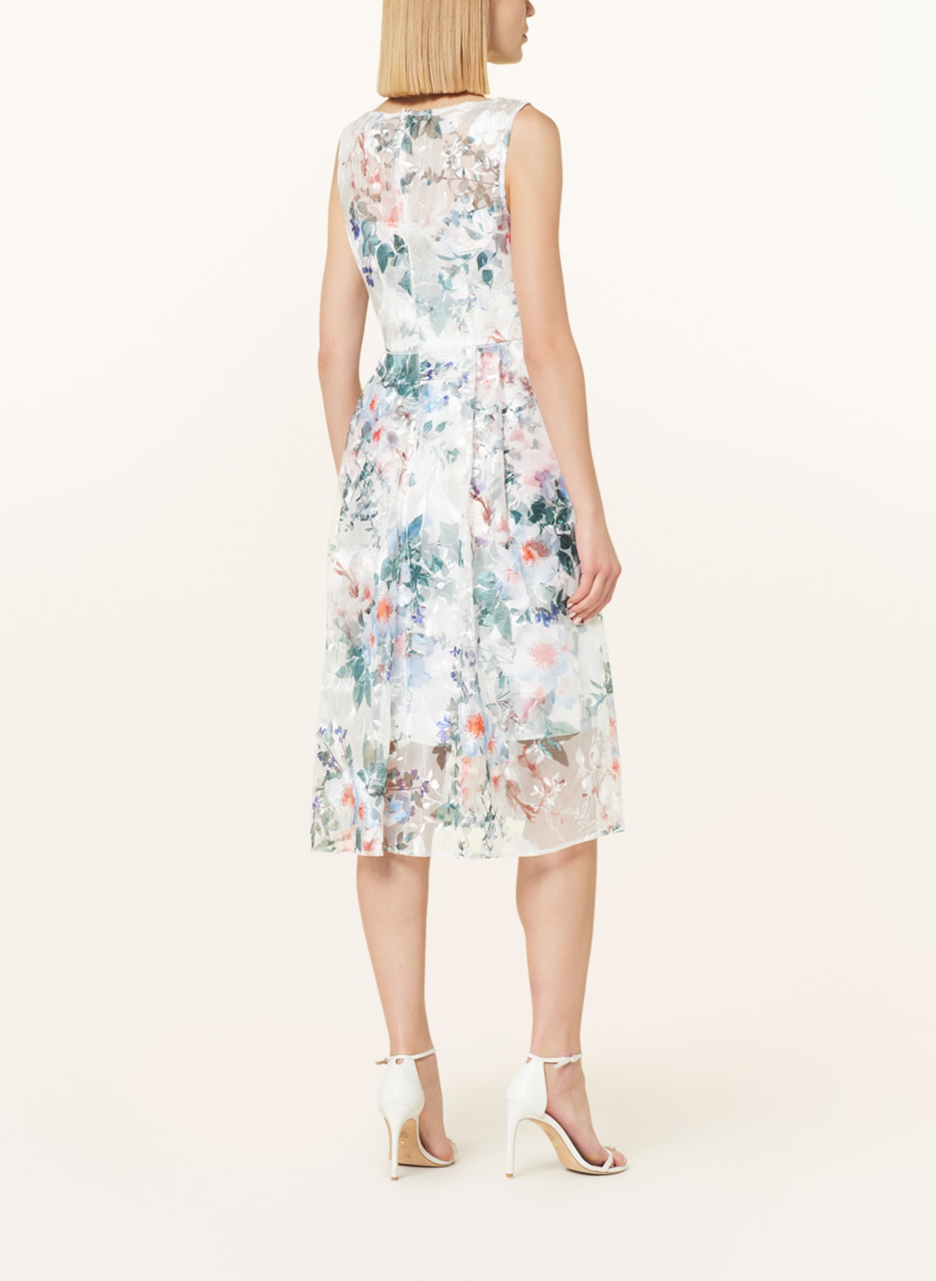 ADRIANNA PAPELL Cocktail dress, Color: WHITE/ MINT/ TEAL (Image 3)