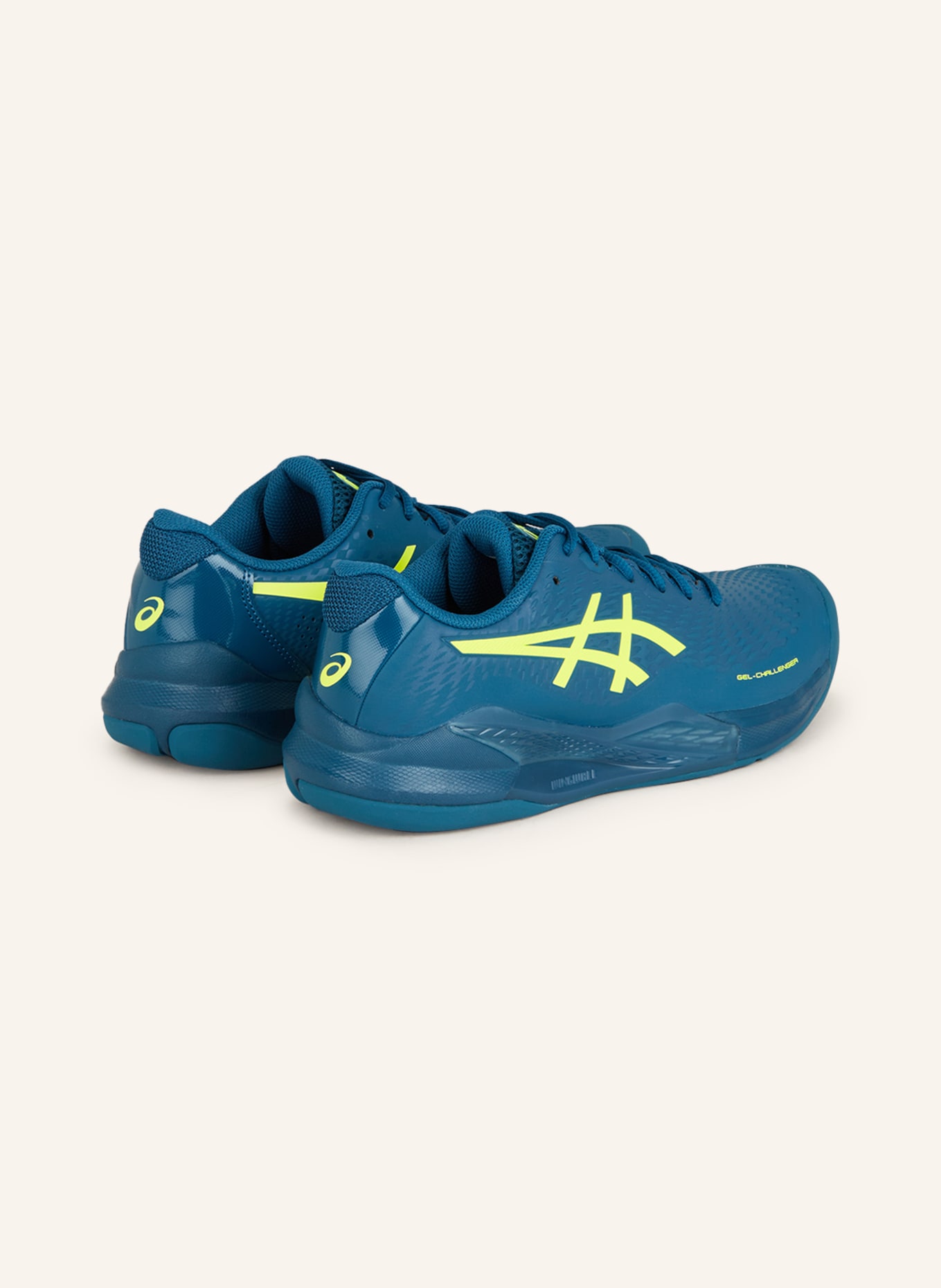 ASICS Tennis shoes GEL-CHALLENGER 14, Color: TEAL/ NEON YELLOW (Image 2)