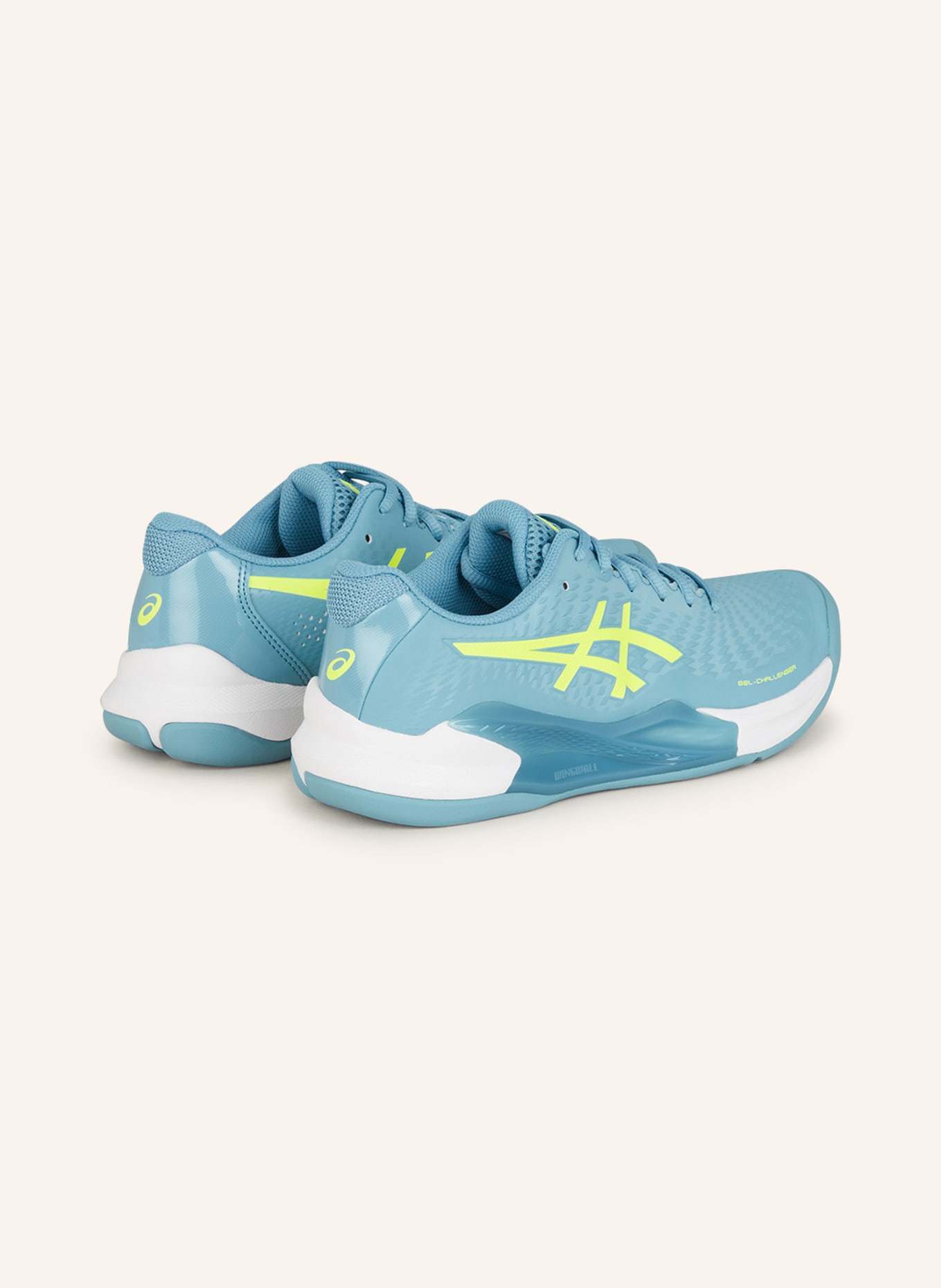 ASICS Tennis shoes GEL-CHALLENGER 14 INDOOR, Color: TURQUOISE/ NEON YELLOW (Image 2)