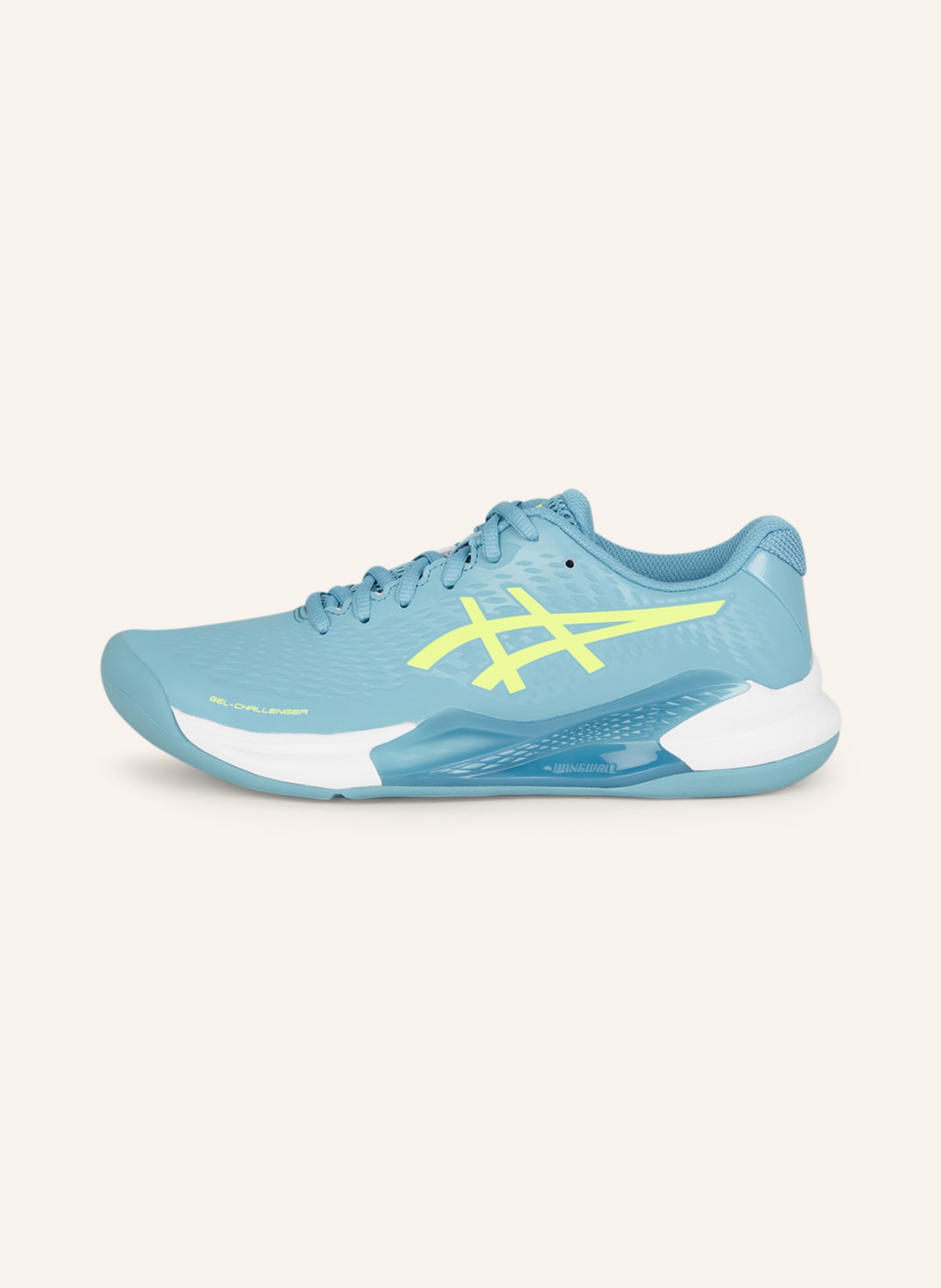 ASICS Tennis shoes GEL-CHALLENGER 14 INDOOR, Color: TURQUOISE/ NEON YELLOW (Image 4)