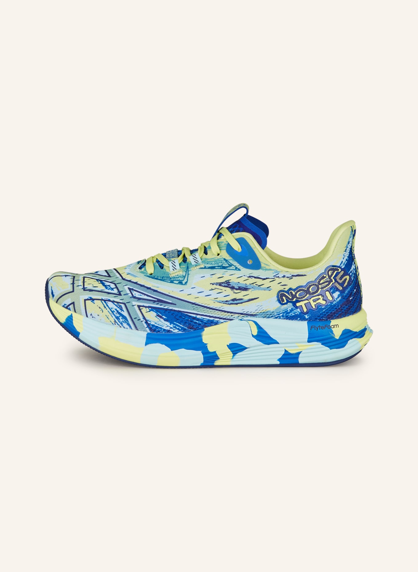 Blue neon hot sale yellow shoes