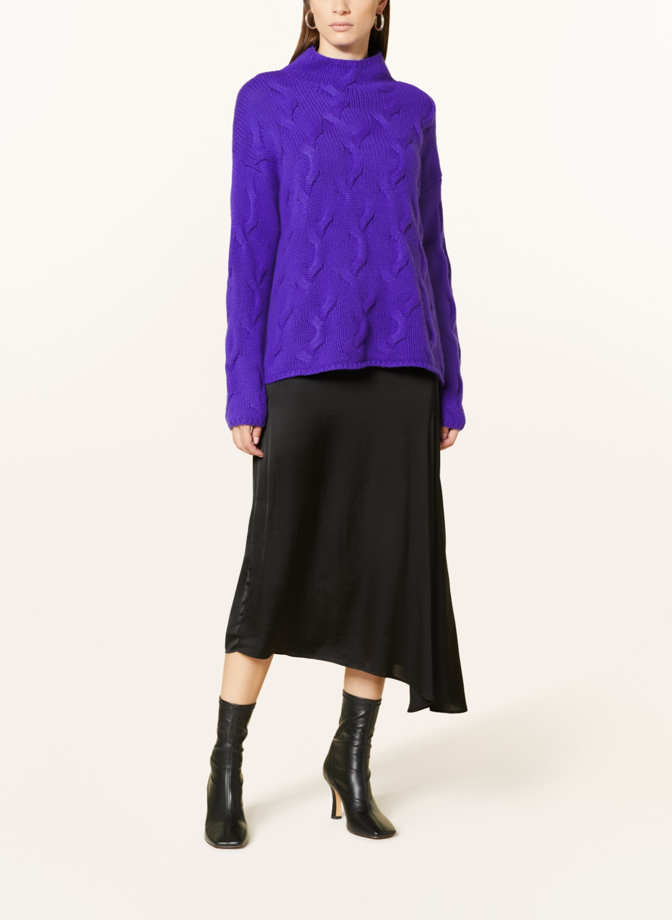 lilienfels Pullover mit Cashmere, Farbe: WLC-470650S lila (Bild 2)