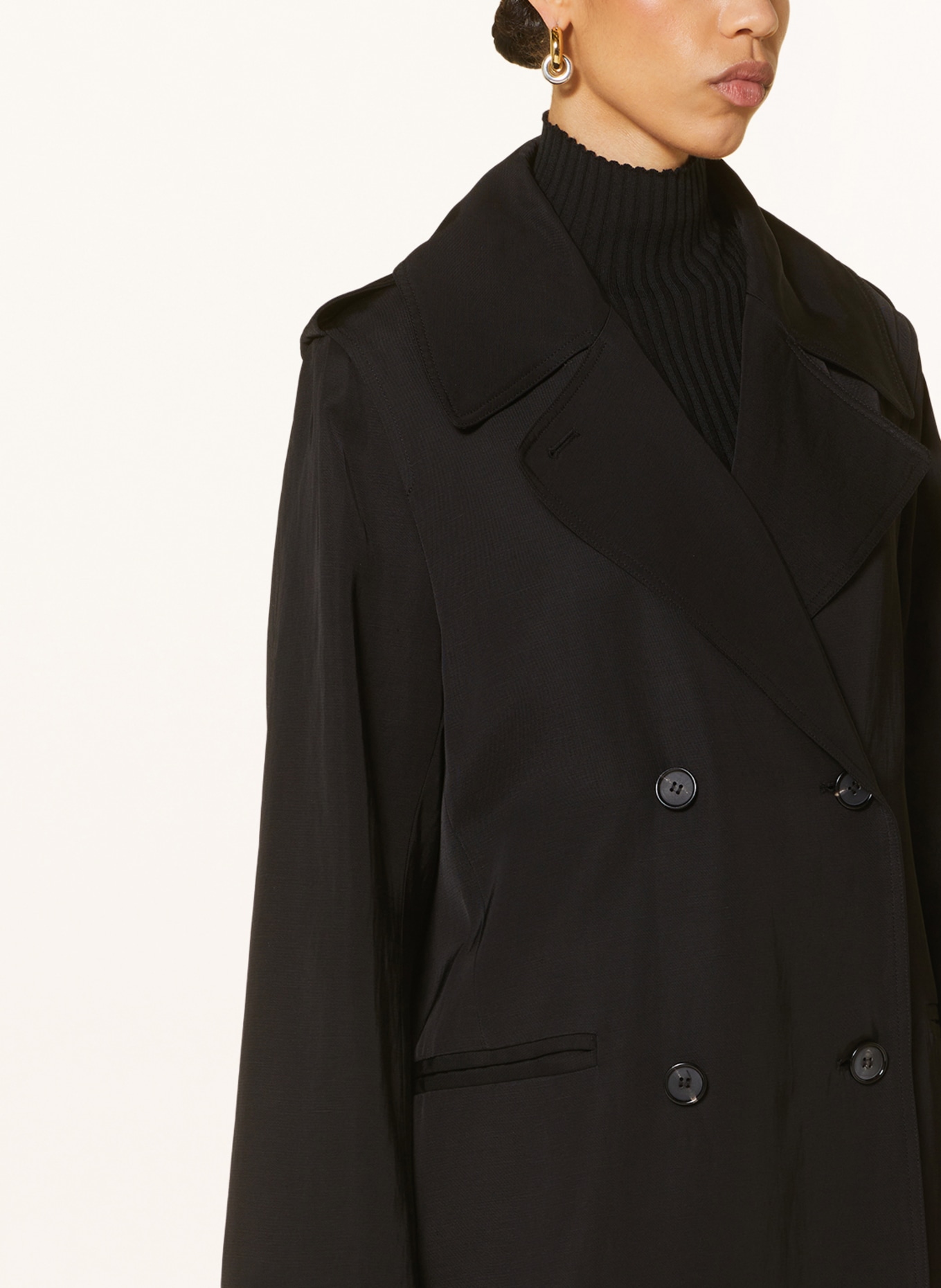 TOTEME Coat, Color: BLACK (Image 4)