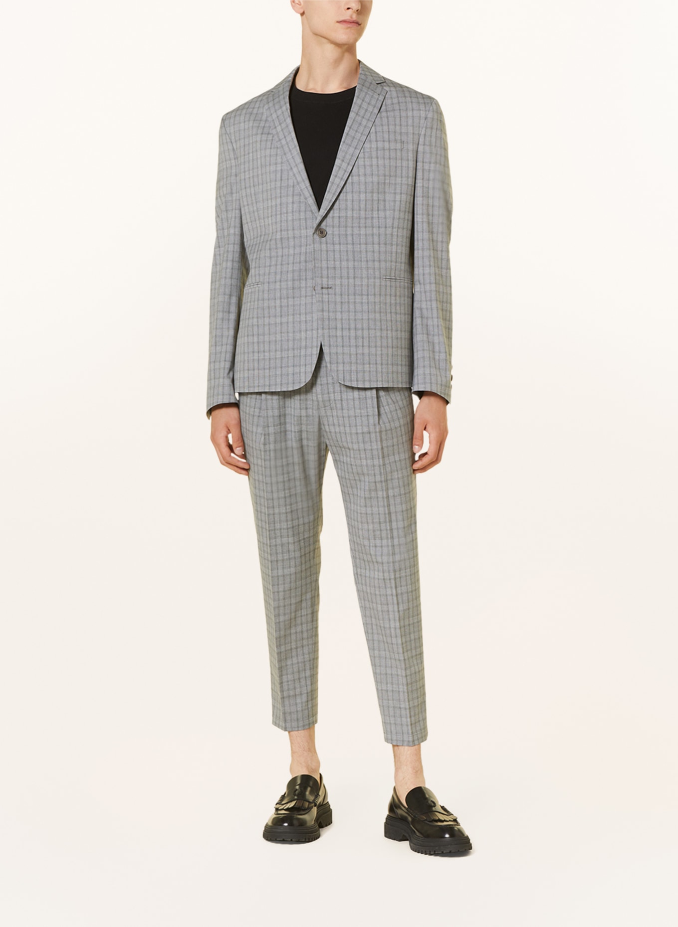 DRYKORN Oblekové sako HURLEY Extra Slim Fit, Barva: 6402 grau (Obrázek 2)