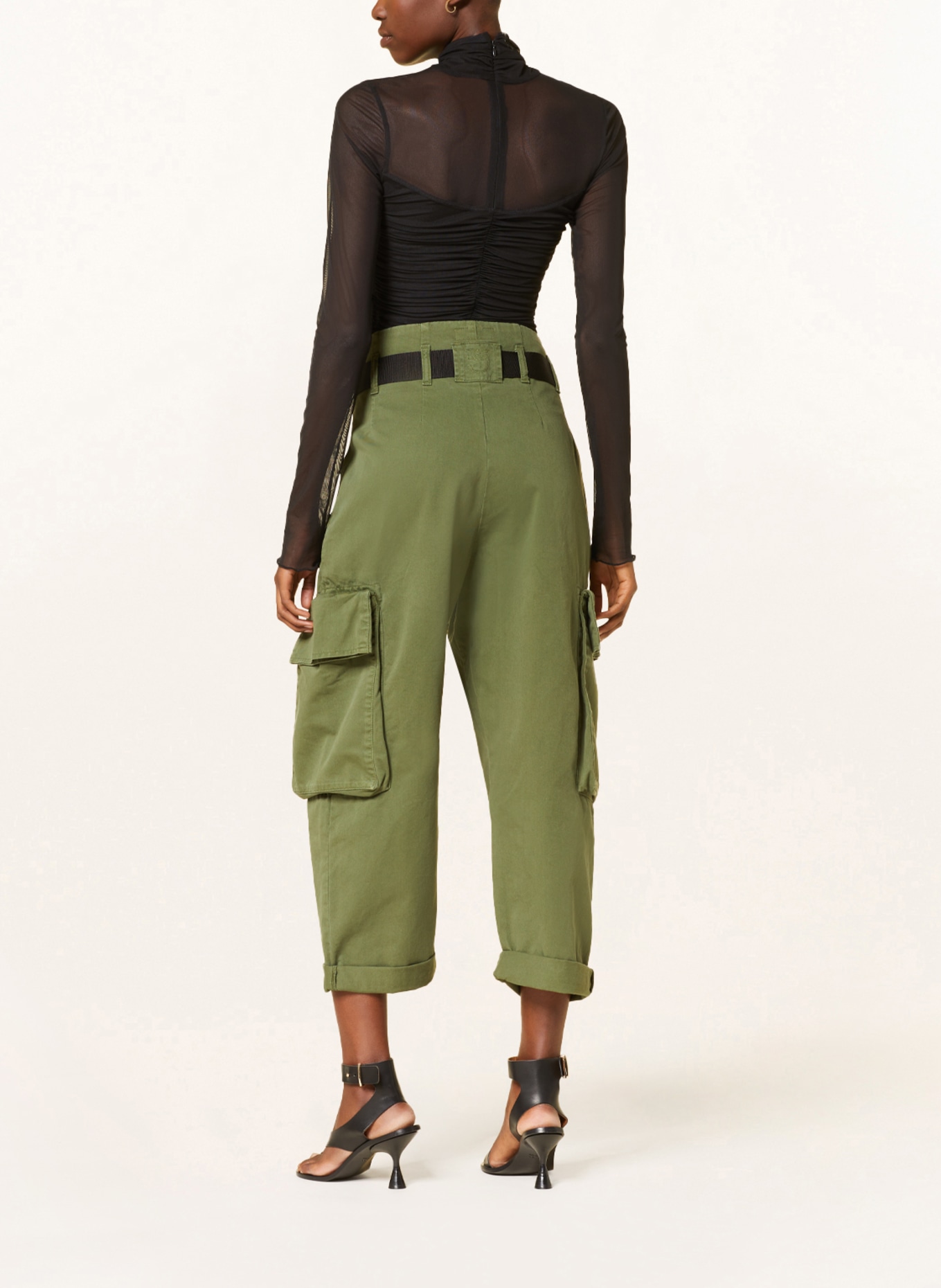 PINKO Cargo pants in dark green