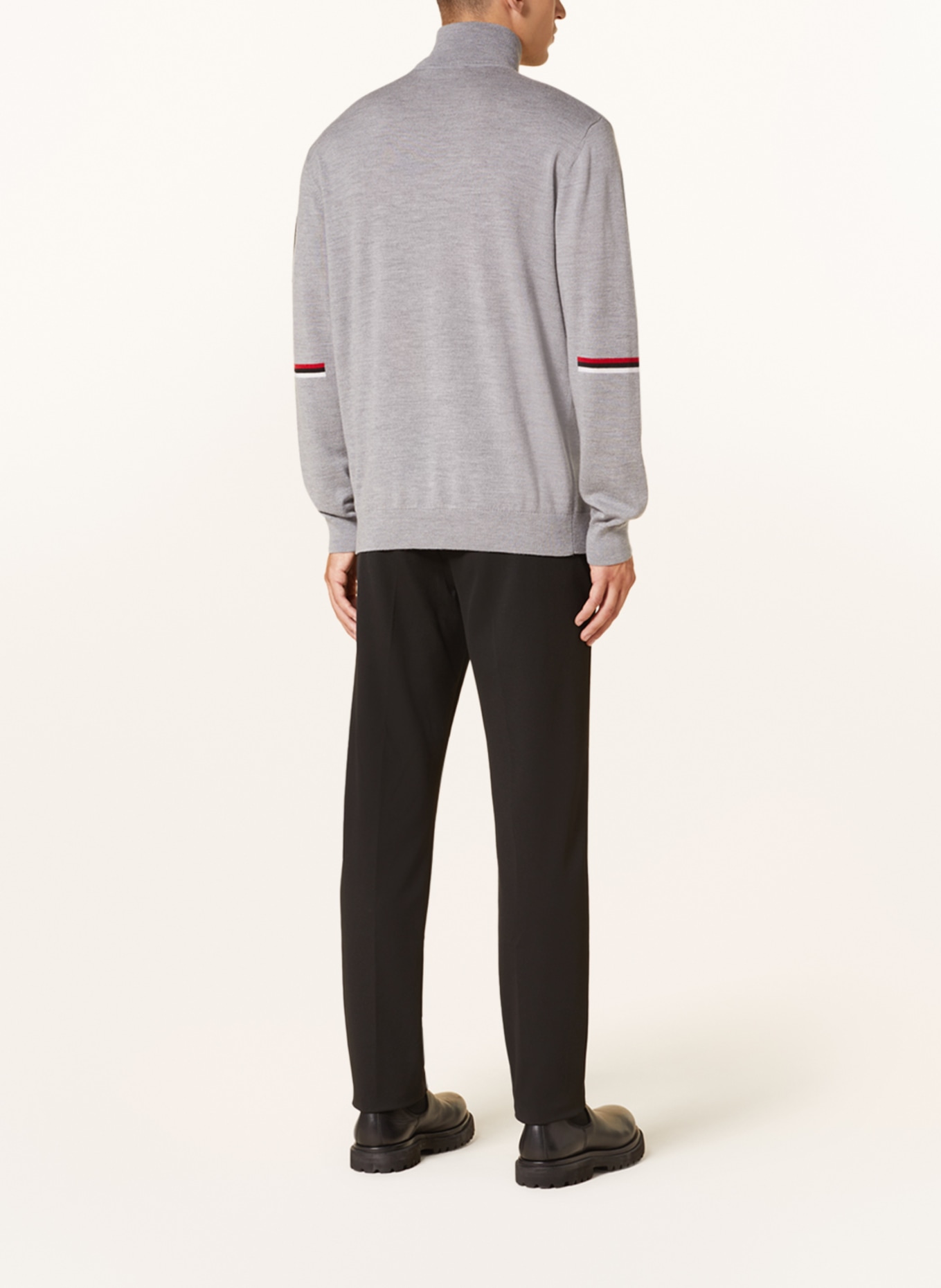 toni sailer Half-zip sweater MAGNUS in merino wool, Color: GRAY (Image 3)
