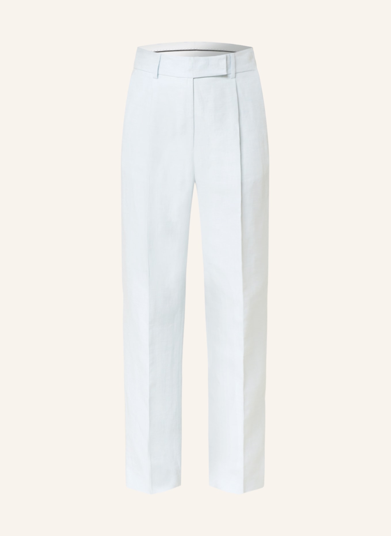 DAY BIRGER et MIKKELSEN Wide leg trousers CHARLES with linen, Color: LIGHT BLUE (Image 1)
