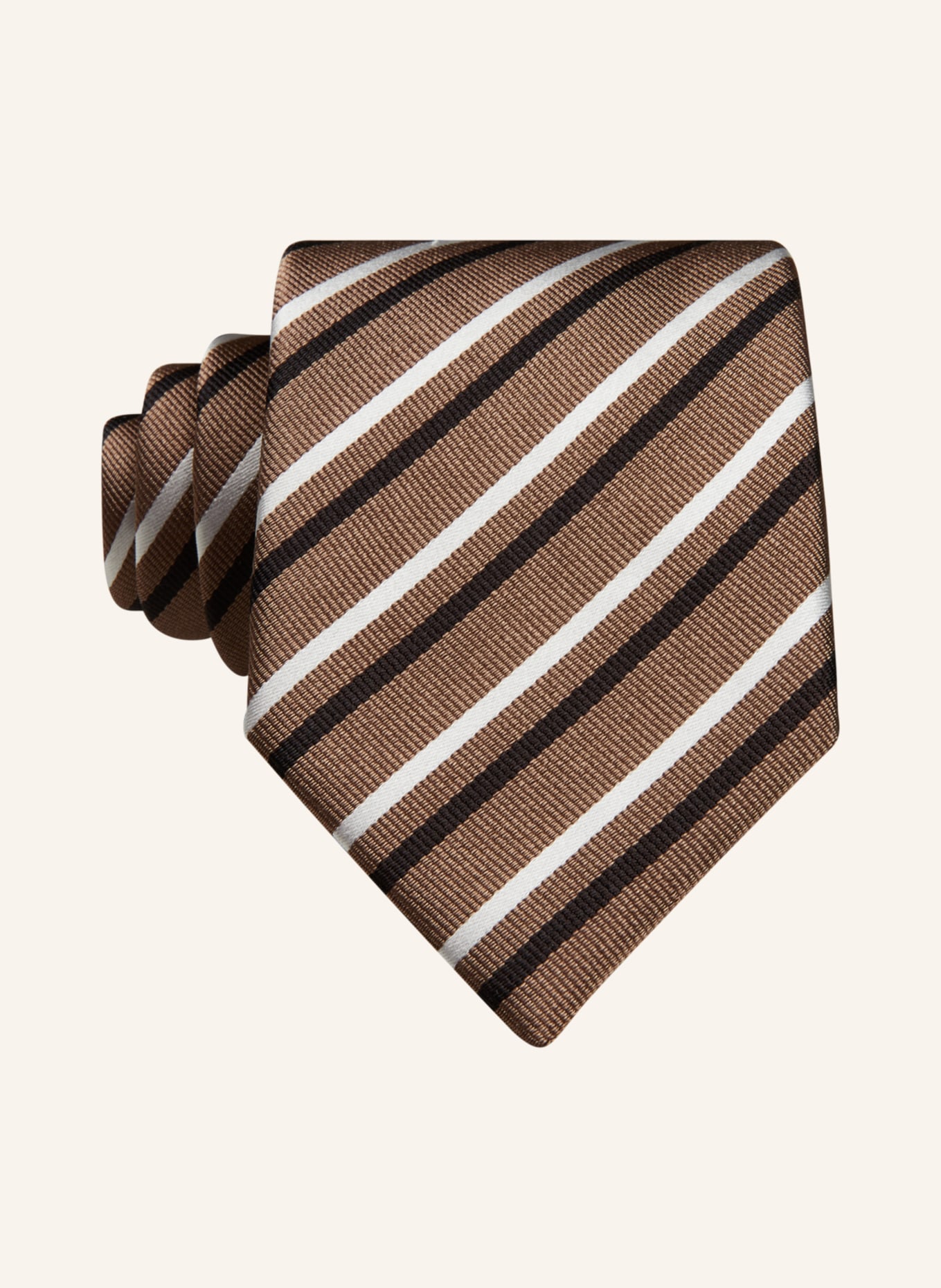 BOSS Krawatte, Farbe: BEIGE/ SCHWARZ/ WEISS (Bild 1)
